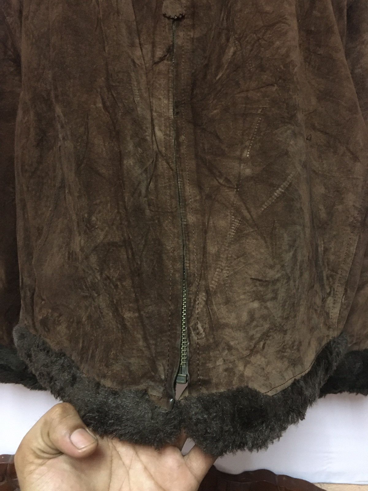 45rpm B3 45rpm fur linning suede leather jacket Size US S / EU 44-46 / 1 - 6 Thumbnail