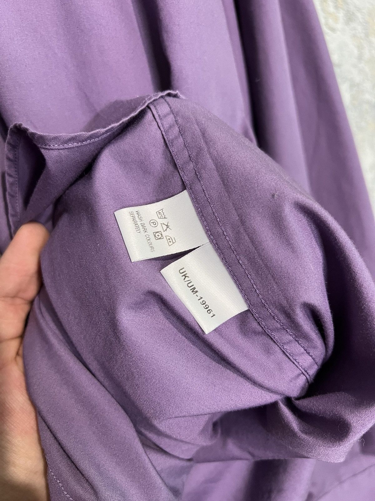 Yves Saint Laurent Purple YSL Cufflinks Shirt Logo Longsleeve Size US M / EU 48-50 / 2 - 5 Thumbnail