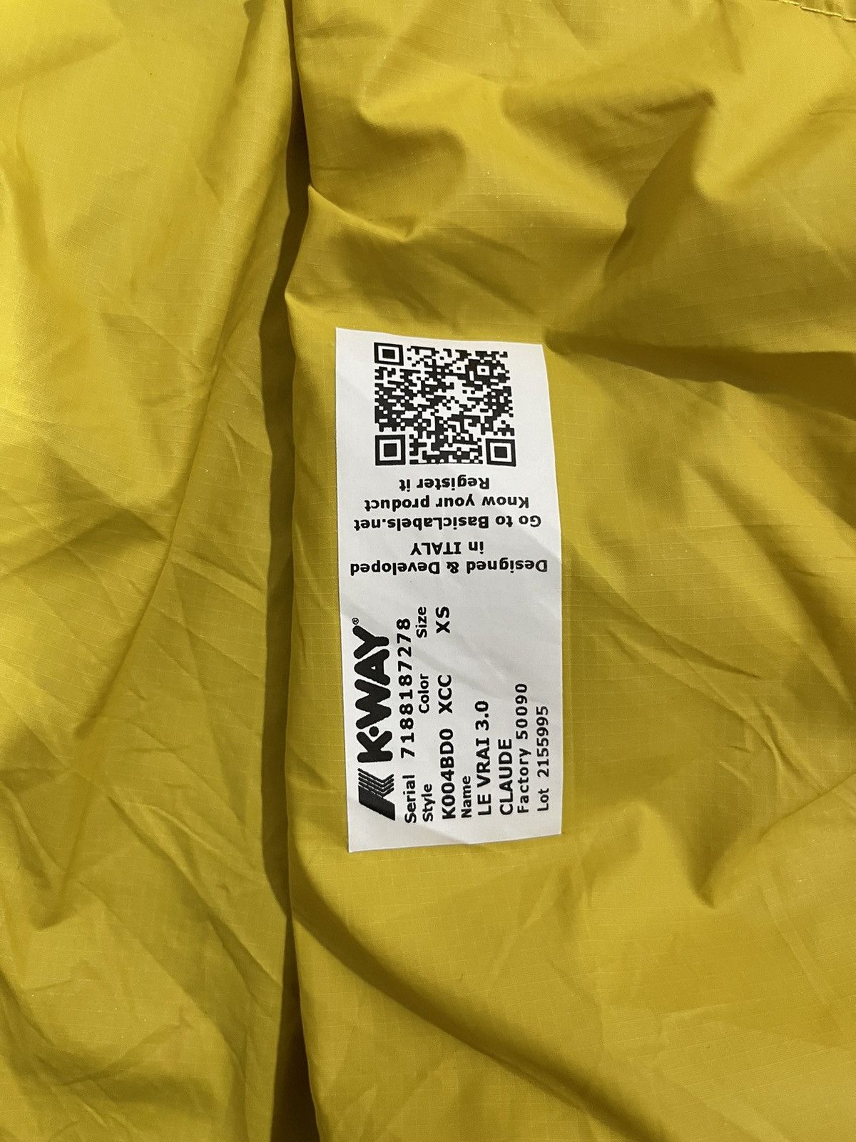 K-Way K-Way Polyamide 3.0 Windbreaker Waterproof Jacket Size US XS / EU 42 / 0 - 17 Thumbnail