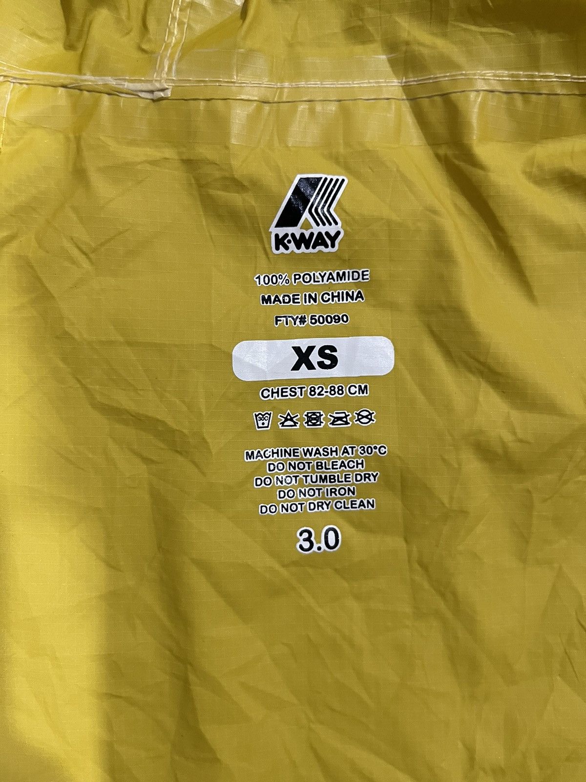 K-Way K-Way Polyamide 3.0 Windbreaker Waterproof Jacket Size US XS / EU 42 / 0 - 15 Thumbnail