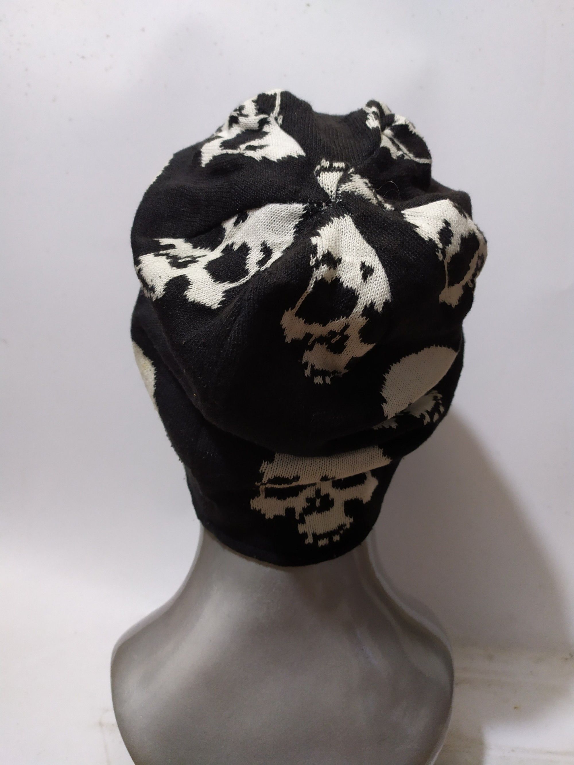 Japanese Brand 🔥Full print Skulls Skeleton Punk Bondage Beanie Hats Size ONE SIZE - 5 Thumbnail