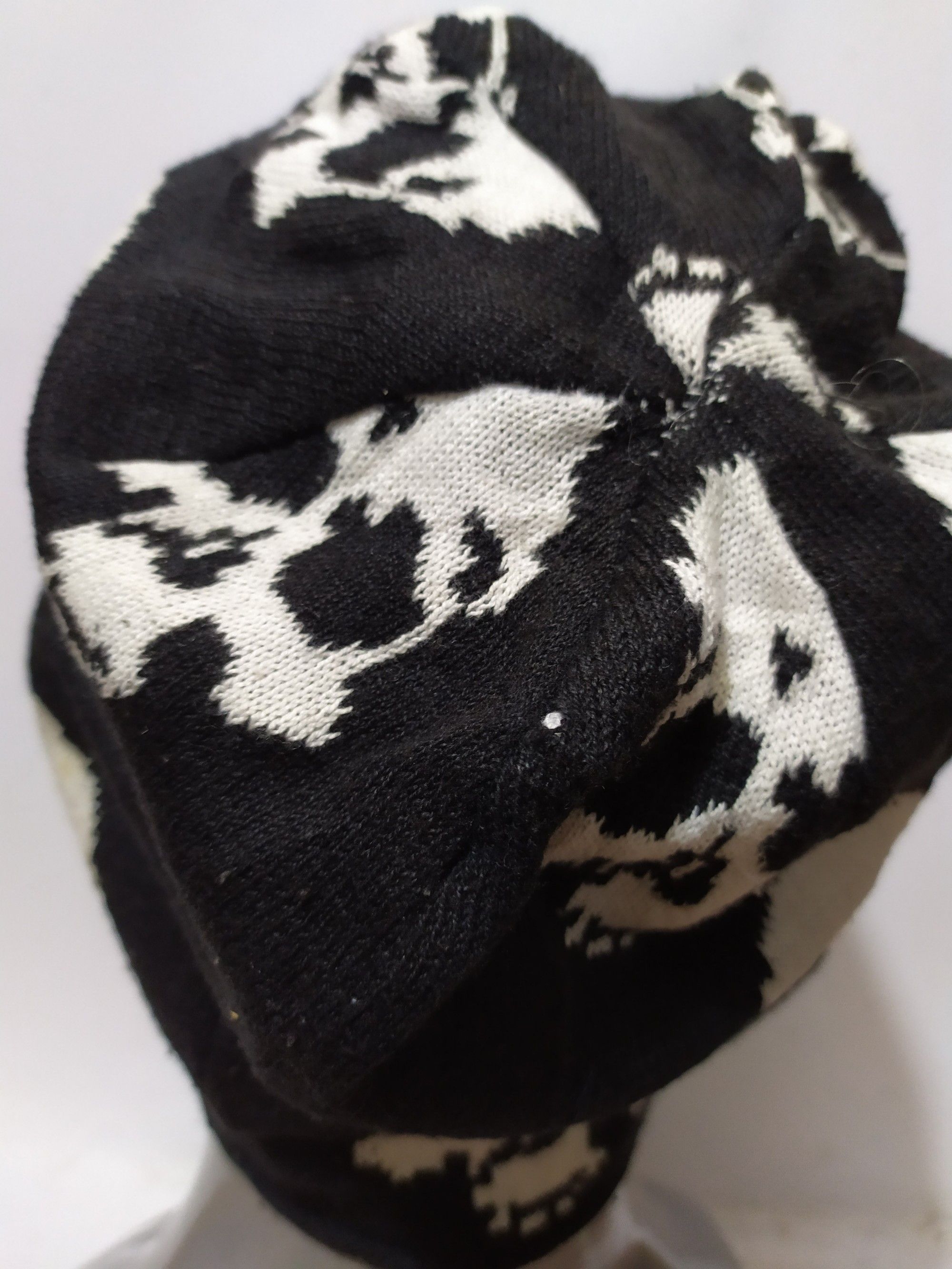 Japanese Brand 🔥Full print Skulls Skeleton Punk Bondage Beanie Hats Size ONE SIZE - 6 Thumbnail