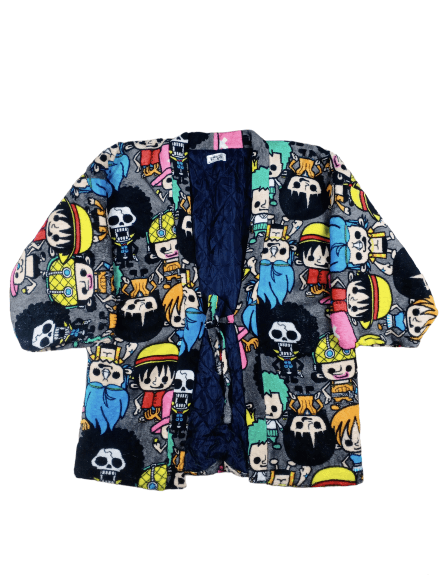 image of Anima x One Piece vintage One Piece Fullprint Kimono Jacket, Men's (Size Large)