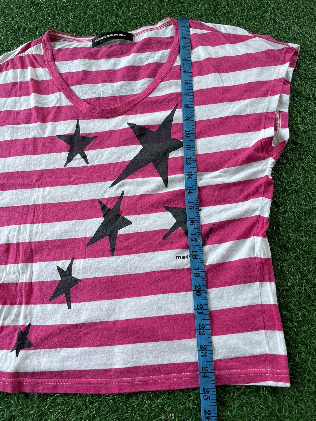Issey Miyake × Japanese Brand × mercibeaucoup 💥Mercibeaucoup By issey miyake Star stripe tee 🇯🇵 Size M / US 6-8 / IT 42-44 - 7 Thumbnail