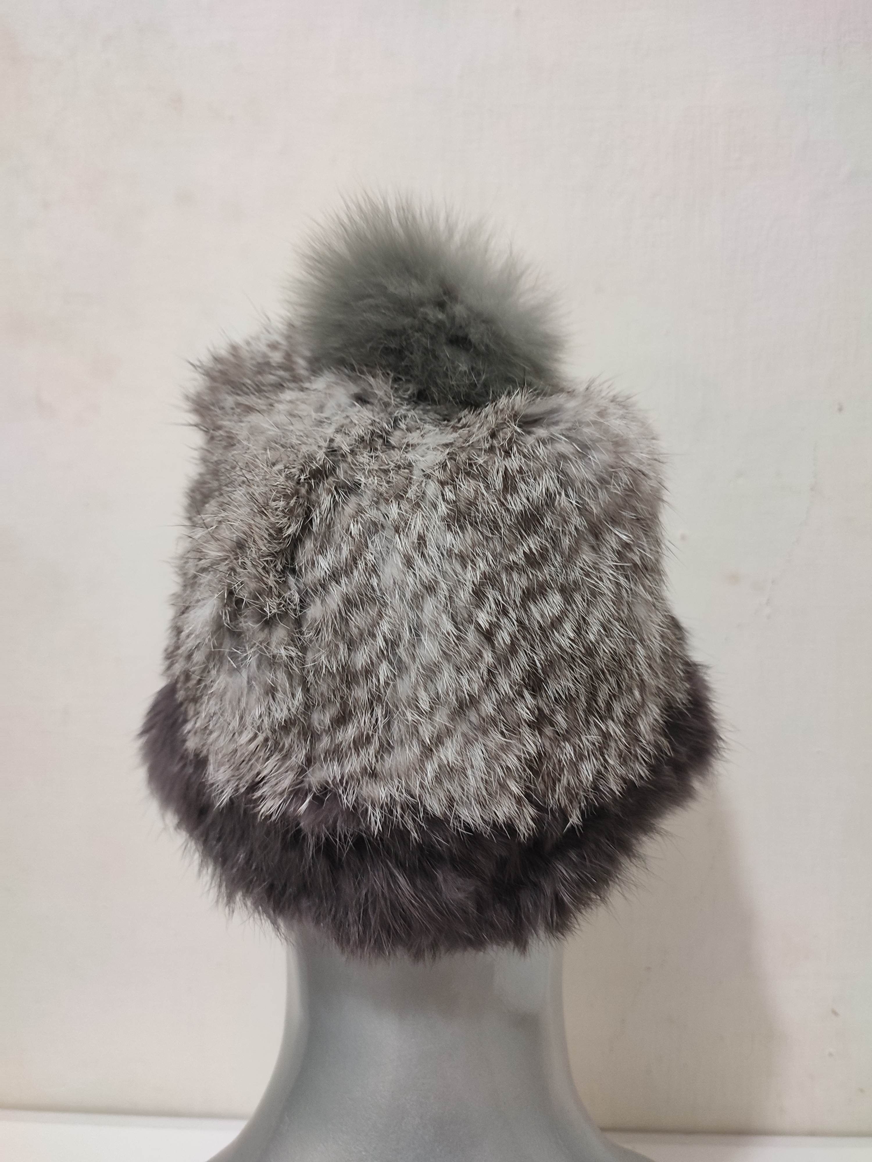 Other 🔥Nice design 2 tone Fur Winter Cap Beanie Hats Size ONE SIZE - 5 Thumbnail