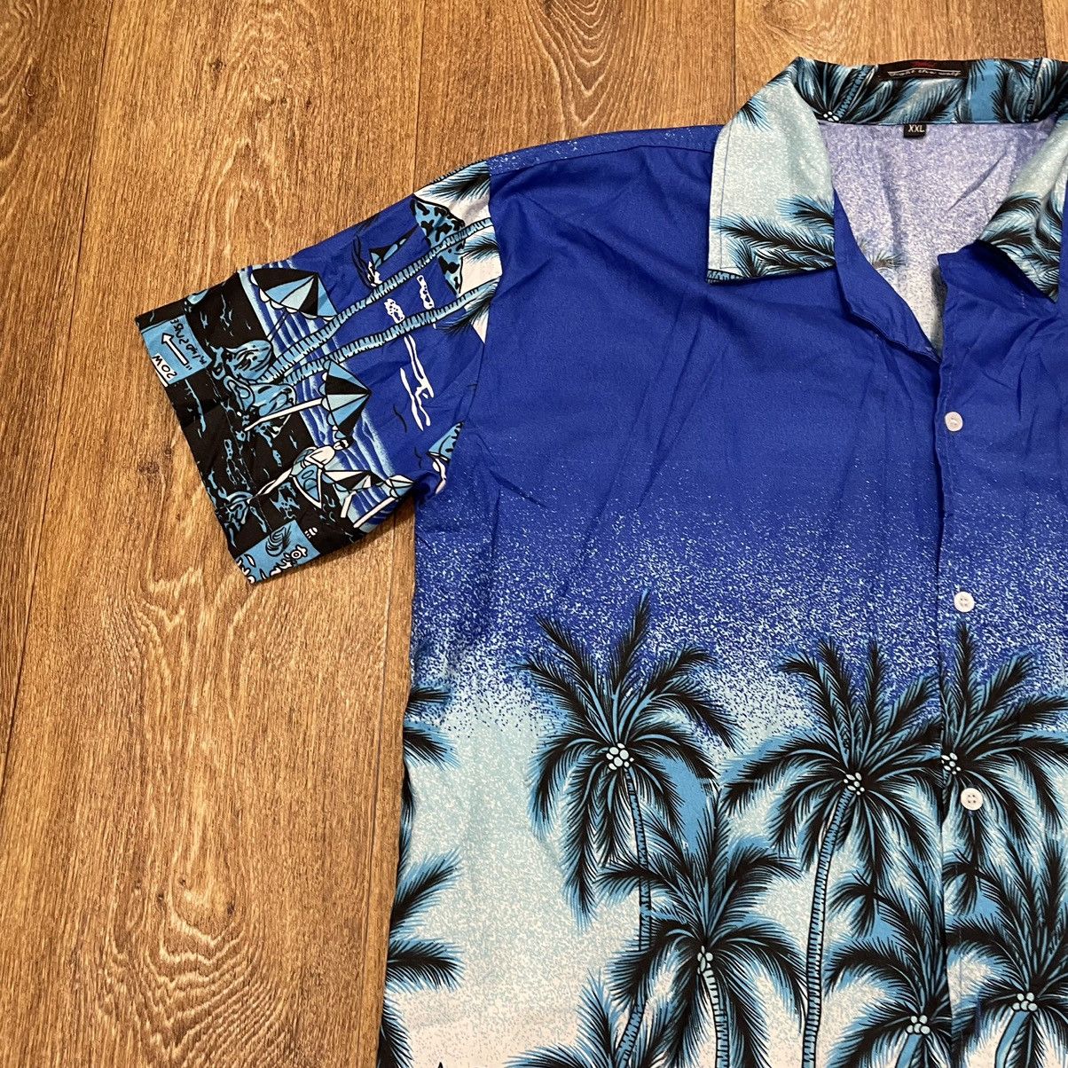 Vintage Vintage 90s Hawaiian Graphic Tee All Over Print Streetwear X Size US XXL / EU 58 / 5 - 4 Thumbnail