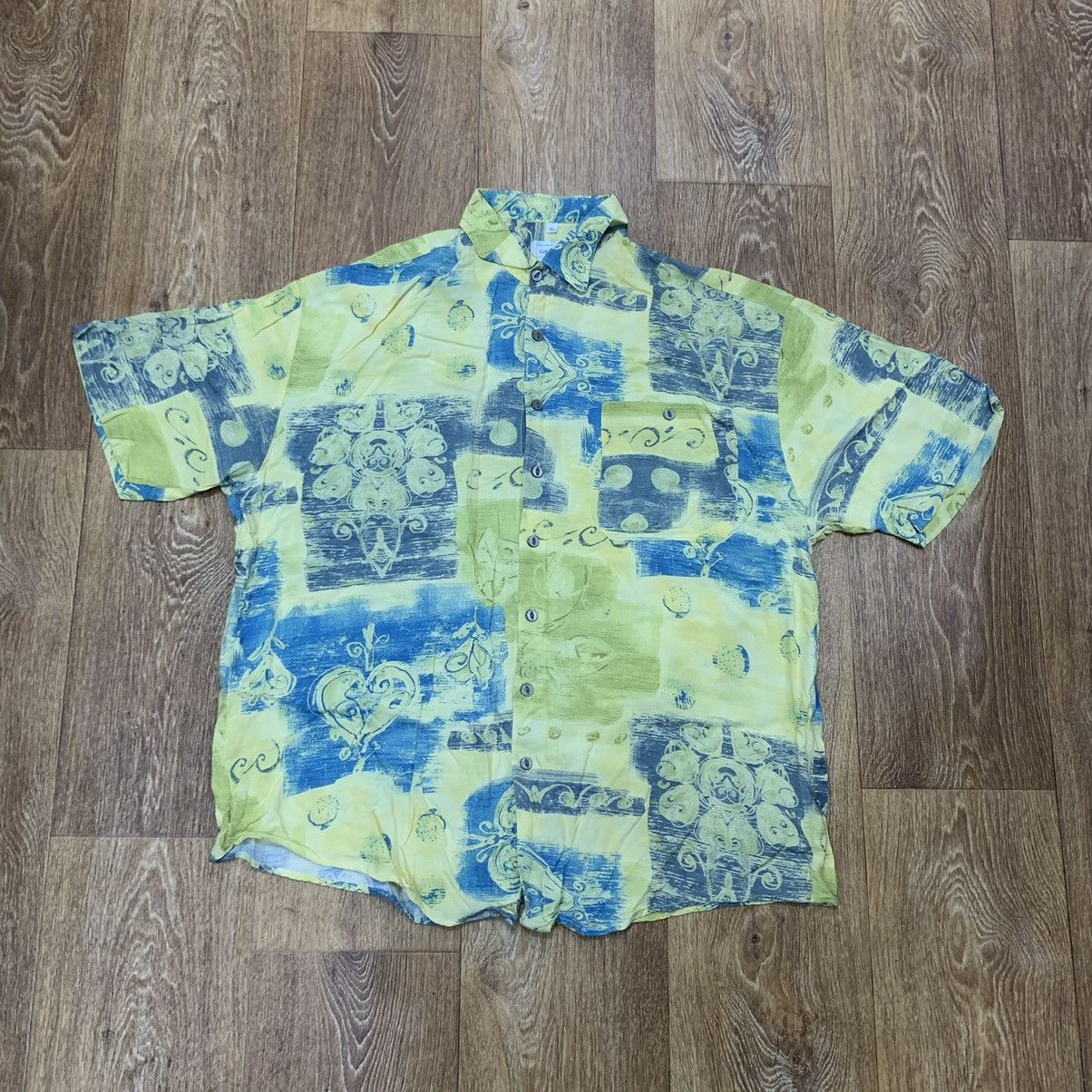 Vintage Vintage 90s Hawaiian Shirt All Over Print Streetwear Y2K XL Size US XL / EU 56 / 4 - 1 Thumbnail