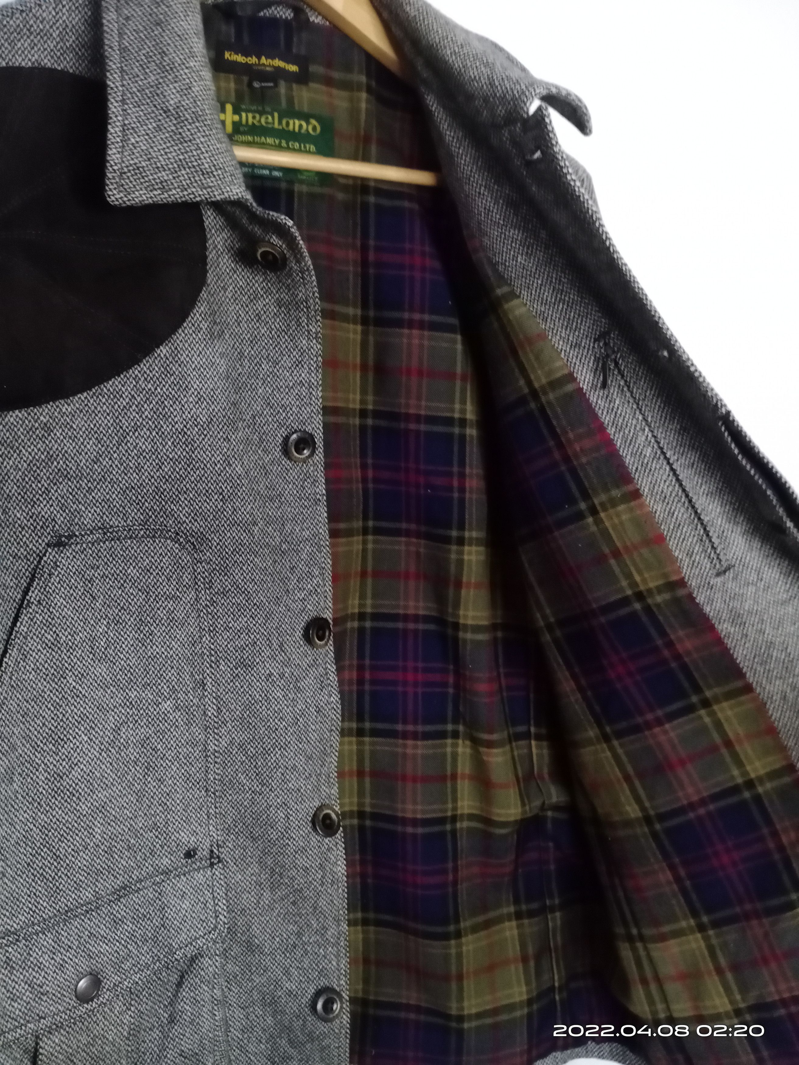 Designer Vintage Kinloch Anderson Scotland Wool Jacket Nice Design Size US L / EU 52-54 / 3 - 7 Thumbnail