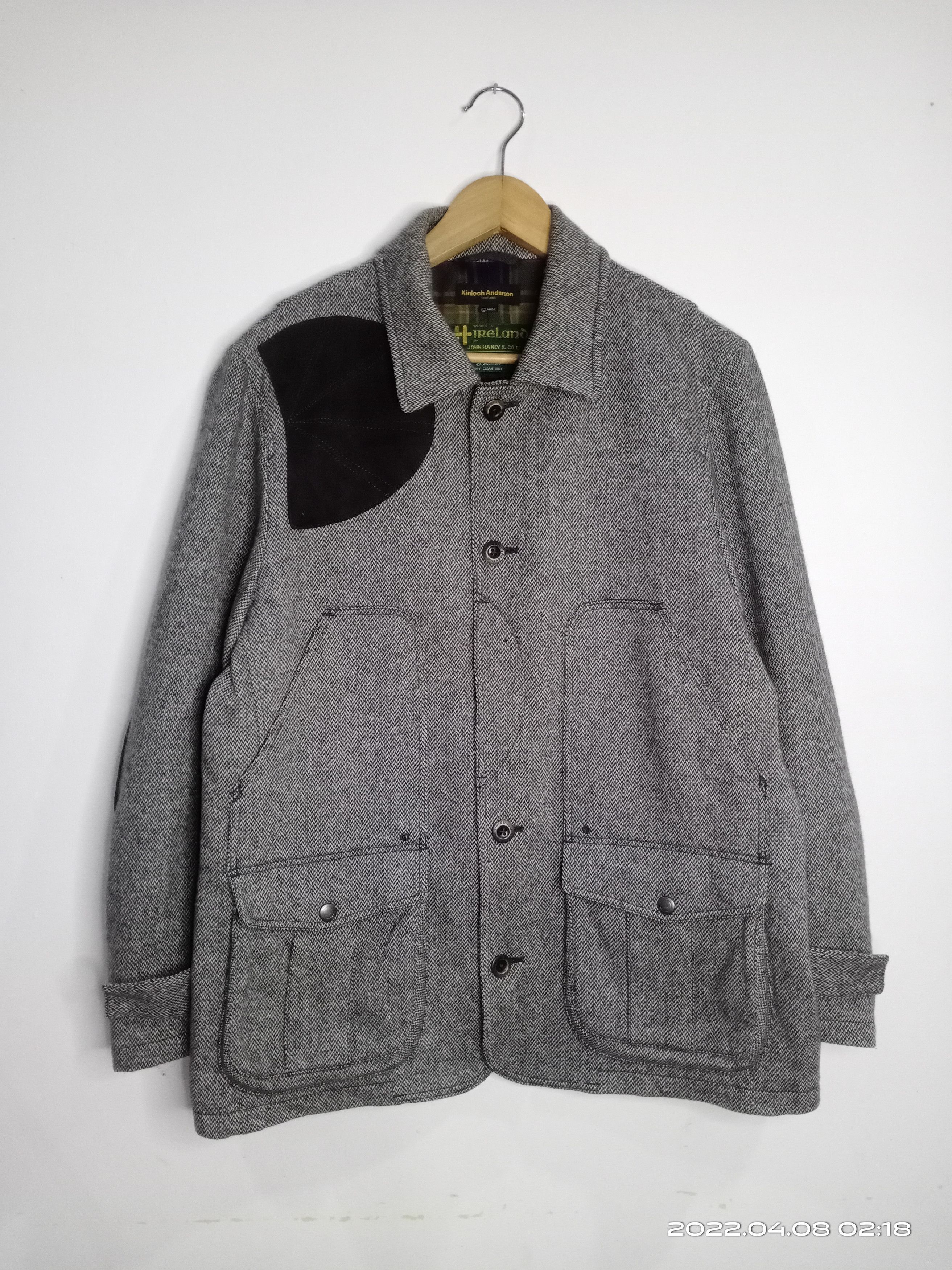Designer Vintage Kinloch Anderson Scotland Wool Jacket Nice Design Size US L / EU 52-54 / 3 - 1 Thumbnail