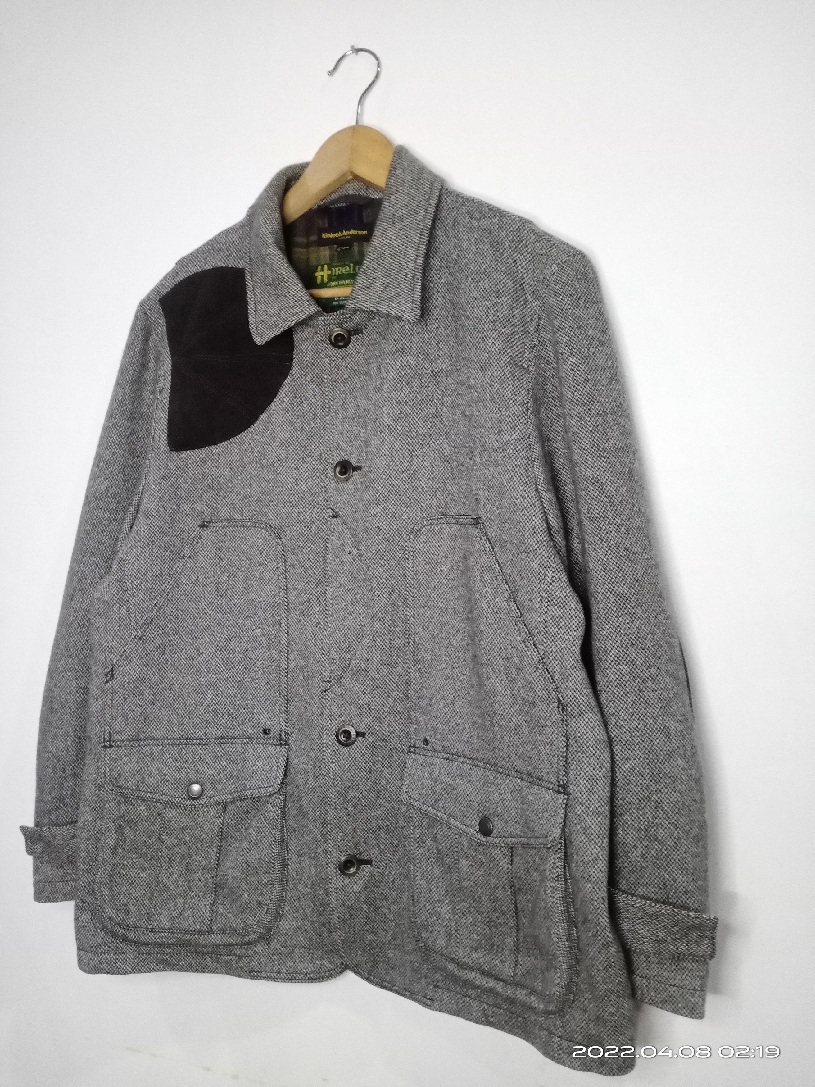 Designer Vintage Kinloch Anderson Scotland Wool Jacket Nice Design Size US L / EU 52-54 / 3 - 2 Thumbnail