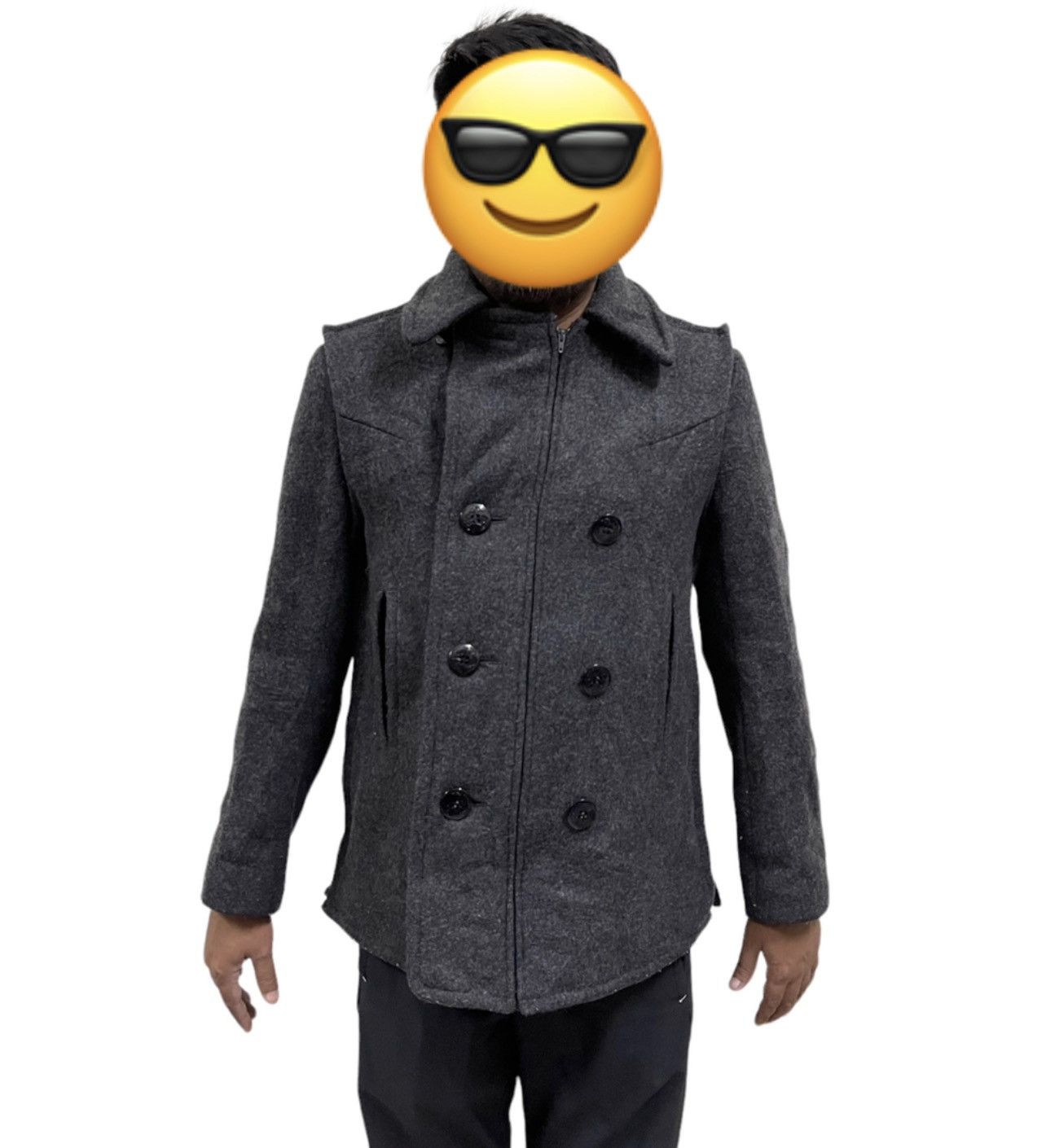 Number (N)ine × Undercover Undercover Jun Takahashi small parts wool peajacket AW98/99 Size US M / EU 48-50 / 2 - 9 Thumbnail