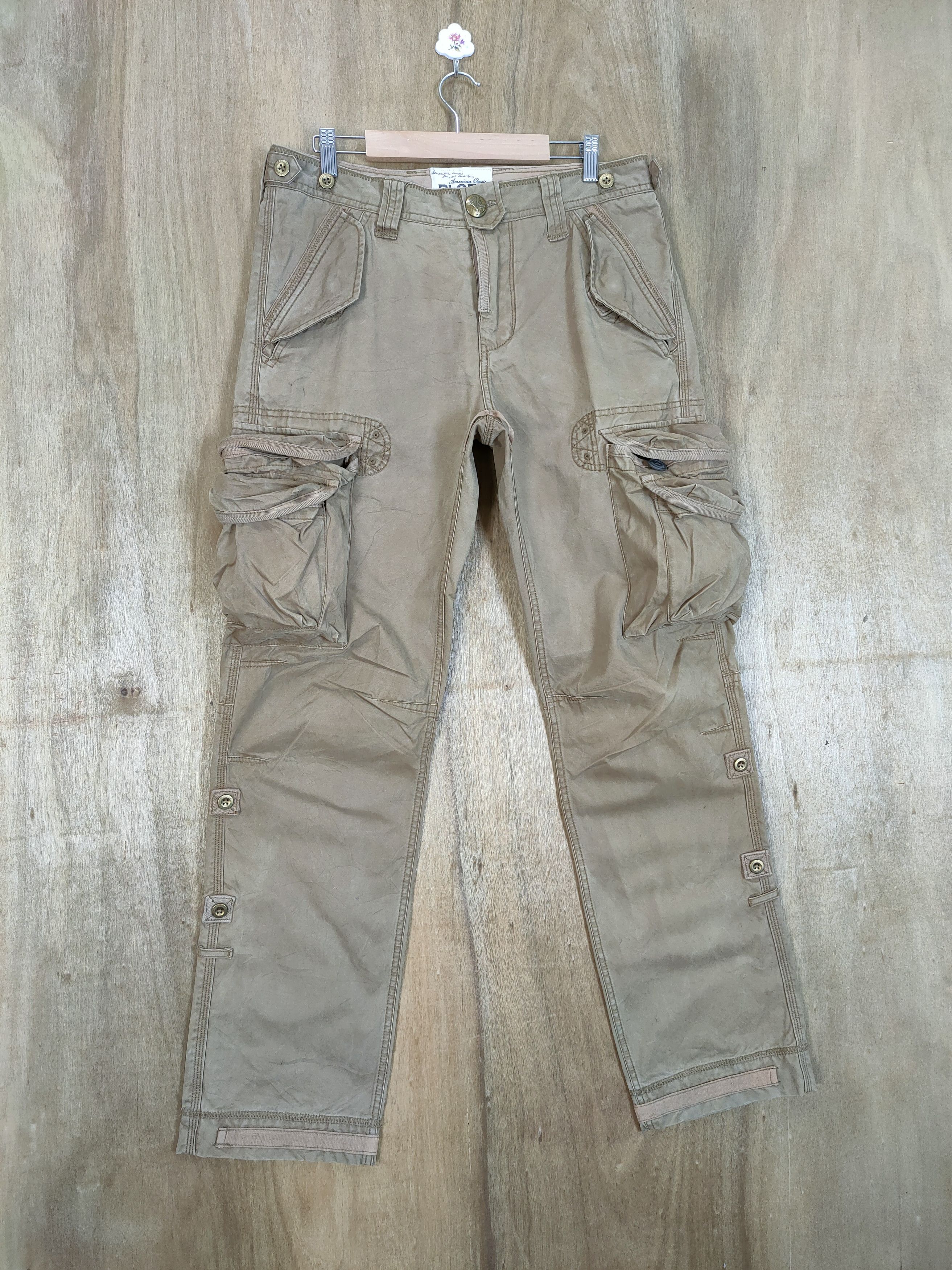 Japanese Brand VINTAGE PLORY 3D POCKET CARGO PANTS Size US 34 / EU 50 - 20 Thumbnail