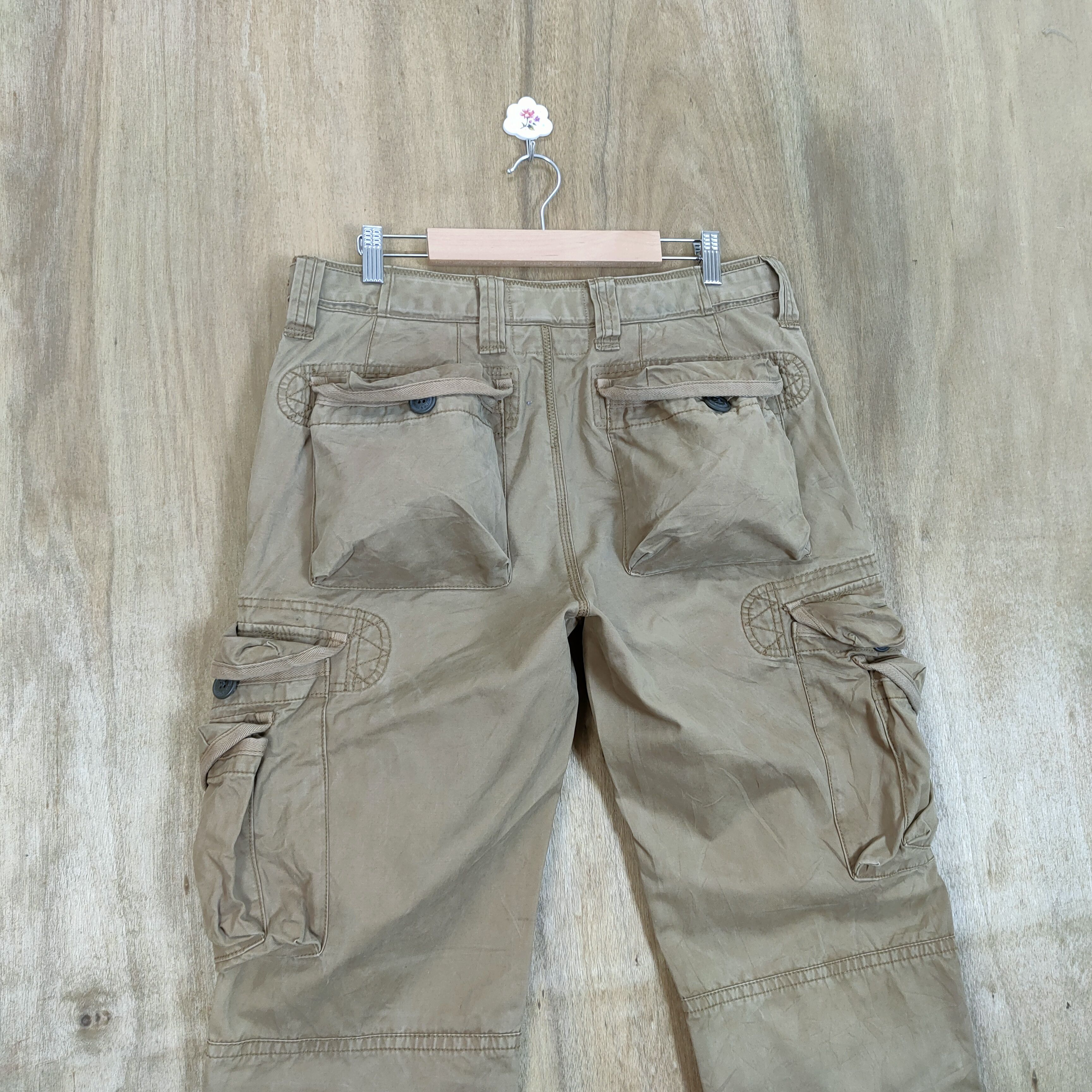 Japanese Brand VINTAGE PLORY 3D POCKET CARGO PANTS Size US 34 / EU 50 - 8 Thumbnail