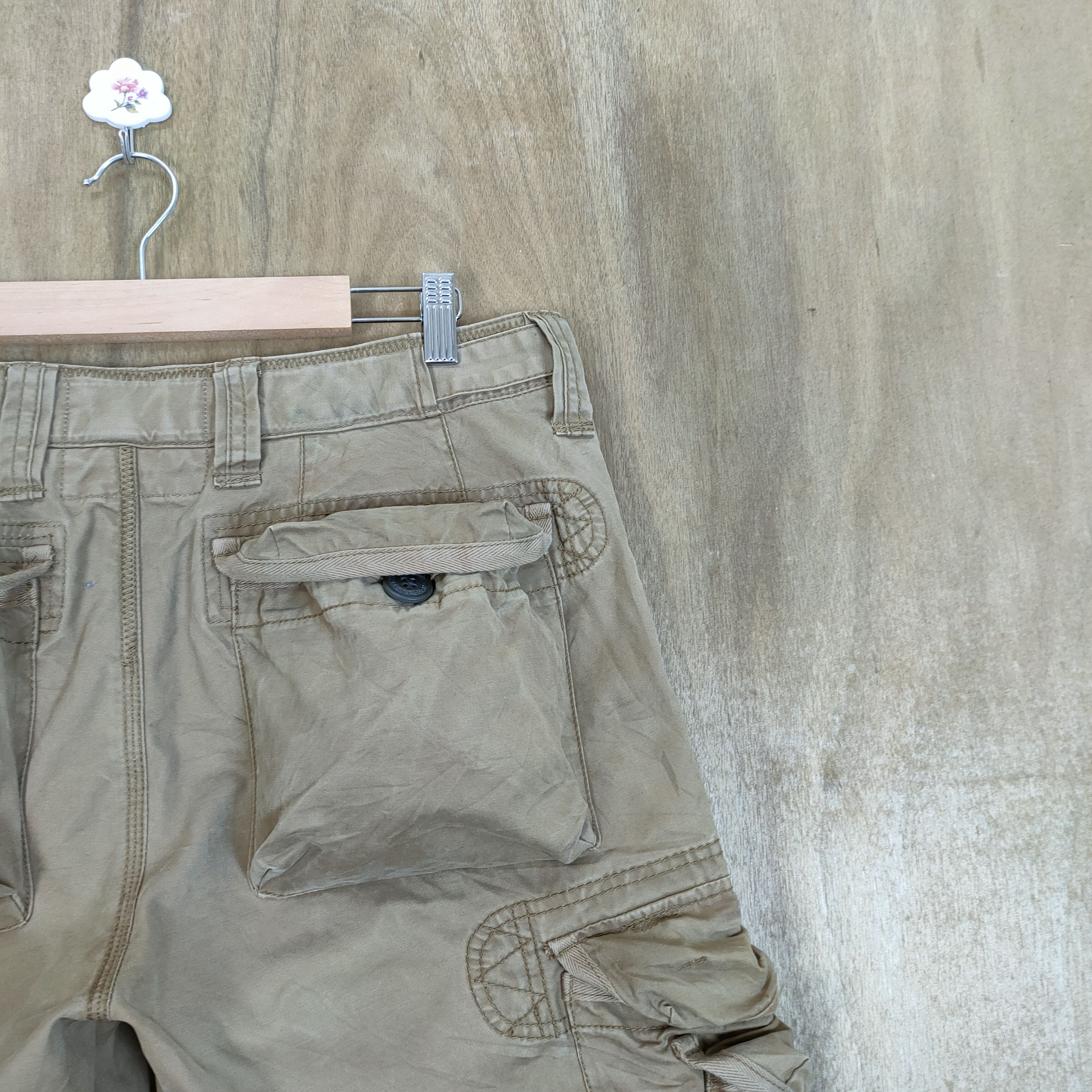 Japanese Brand VINTAGE PLORY 3D POCKET CARGO PANTS Size US 34 / EU 50 - 11 Thumbnail