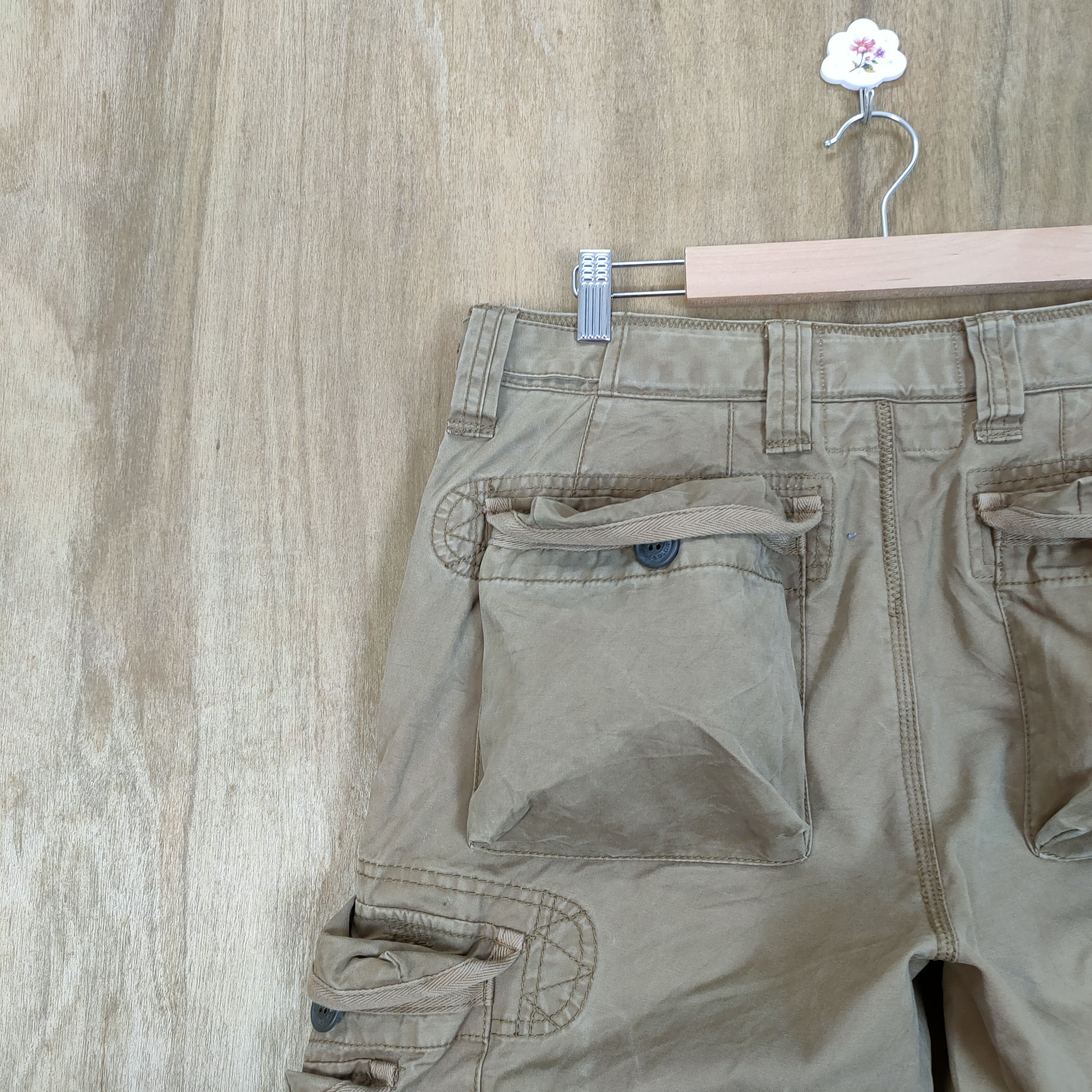 Japanese Brand VINTAGE PLORY 3D POCKET CARGO PANTS Size US 34 / EU 50 - 10 Thumbnail