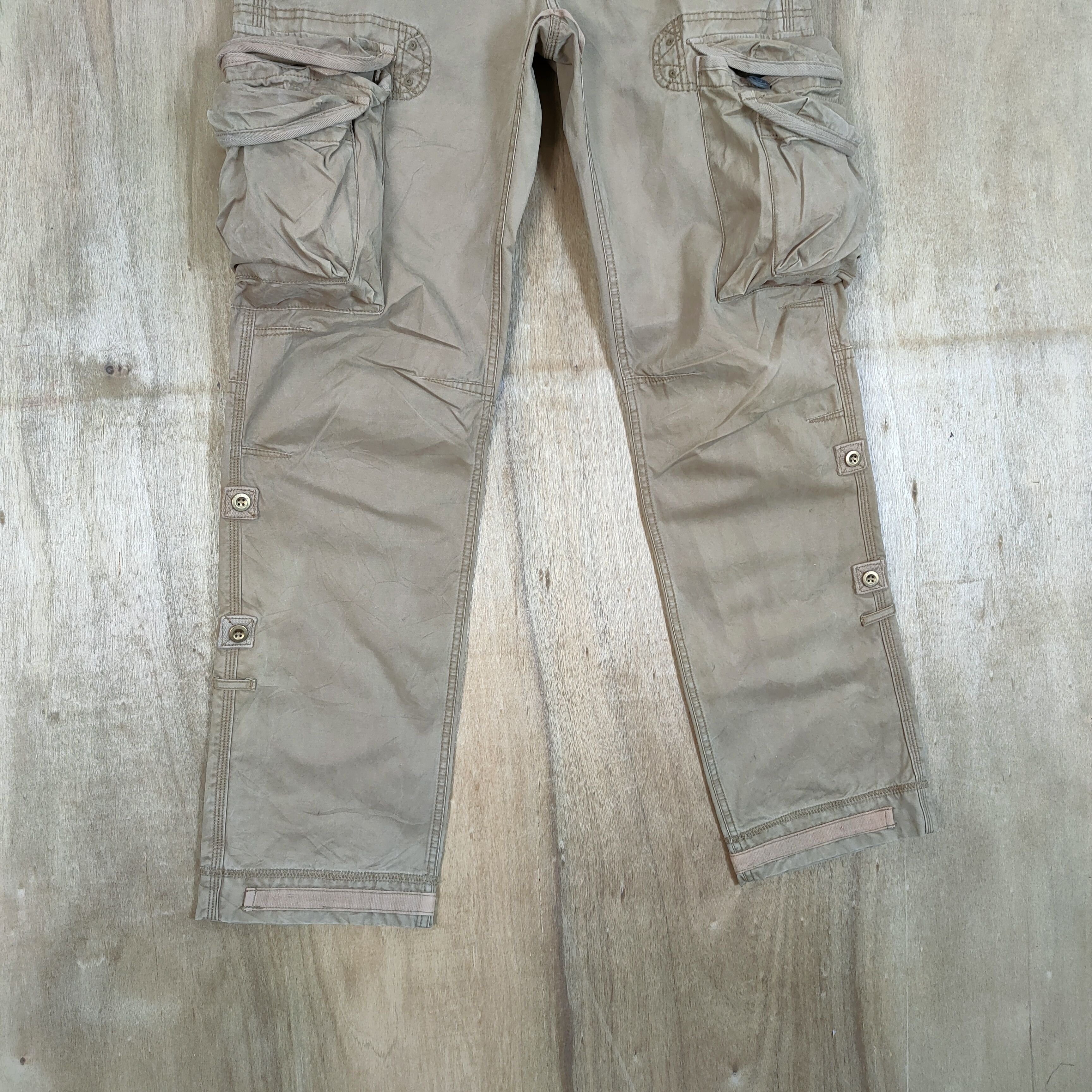 Japanese Brand VINTAGE PLORY 3D POCKET CARGO PANTS Size US 34 / EU 50 - 3 Thumbnail