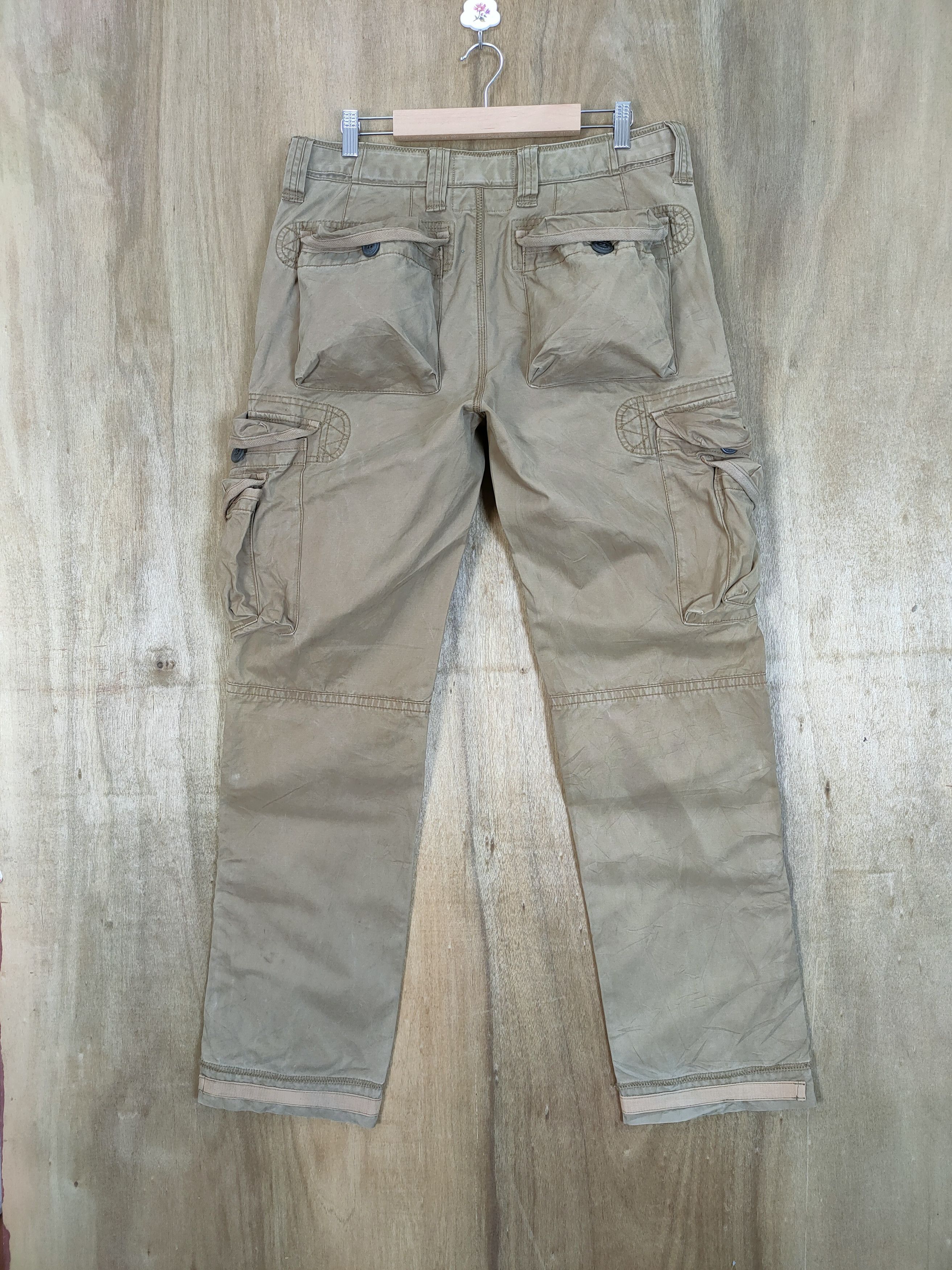 Japanese Brand VINTAGE PLORY 3D POCKET CARGO PANTS Size US 34 / EU 50 - 7 Thumbnail