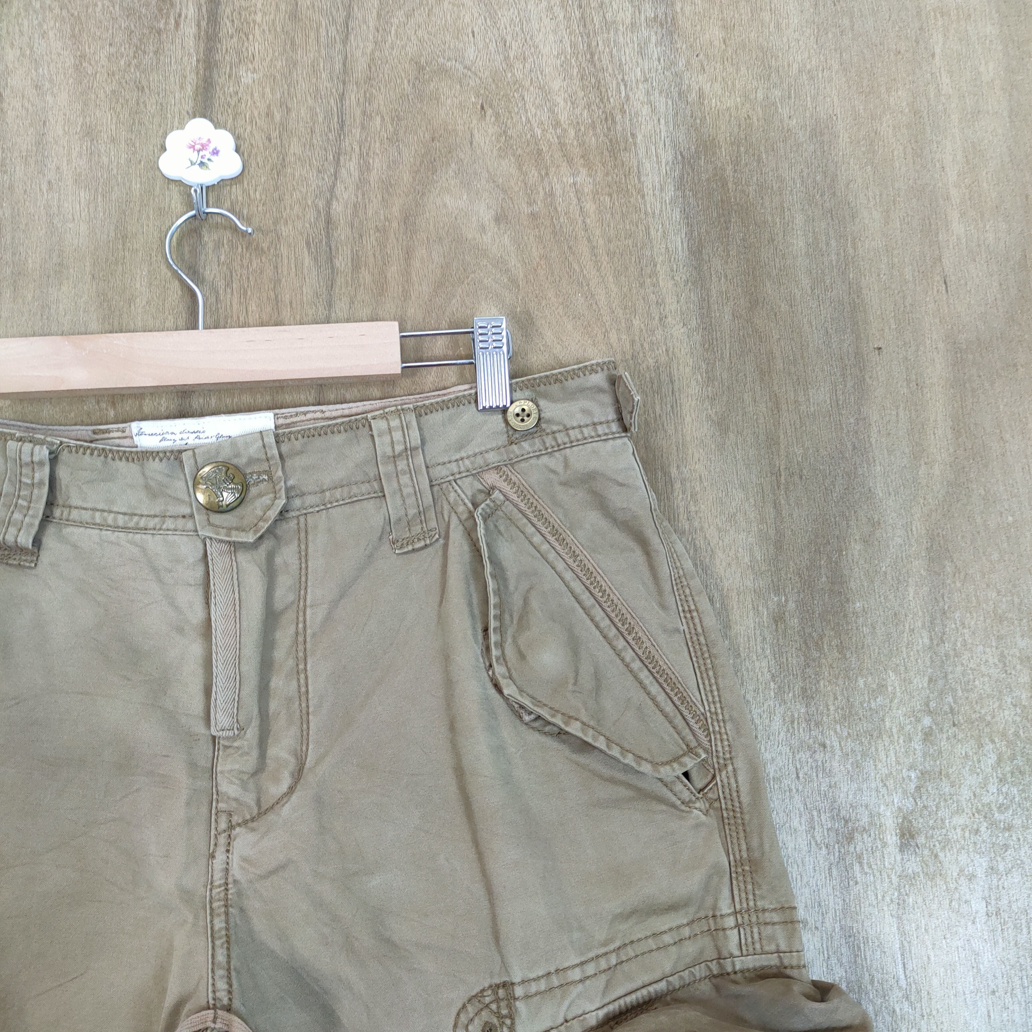 Japanese Brand VINTAGE PLORY 3D POCKET CARGO PANTS Size US 34 / EU 50 - 6 Thumbnail