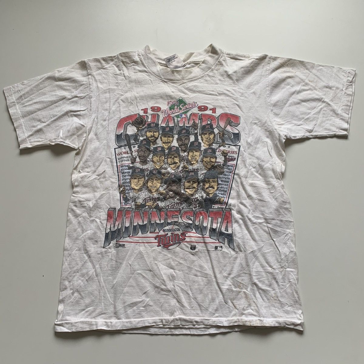 MLB × Vintage Vintage 90s Minnesota Twins MLB World Series Champions Shirt Size US M / EU 48-50 / 2 - 1 Thumbnail