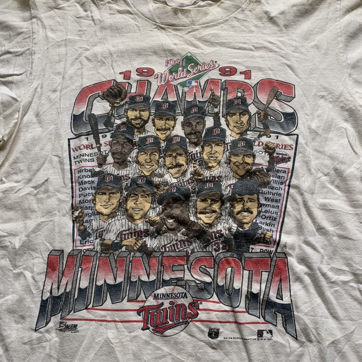 MLB × Vintage Vintage 90s Minnesota Twins MLB World Series Champions Shirt Size US M / EU 48-50 / 2 - 2 Thumbnail