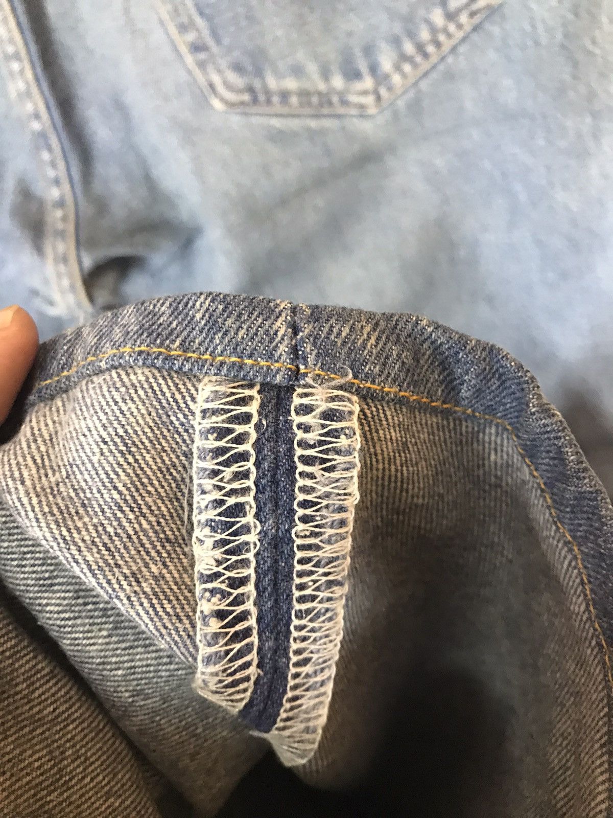 Levi's × Vintage ‼️VTG 90s LEVIS 501 DISTRESSED DENIM NICE DESIGN Size US 34 / EU 50 - 9 Thumbnail
