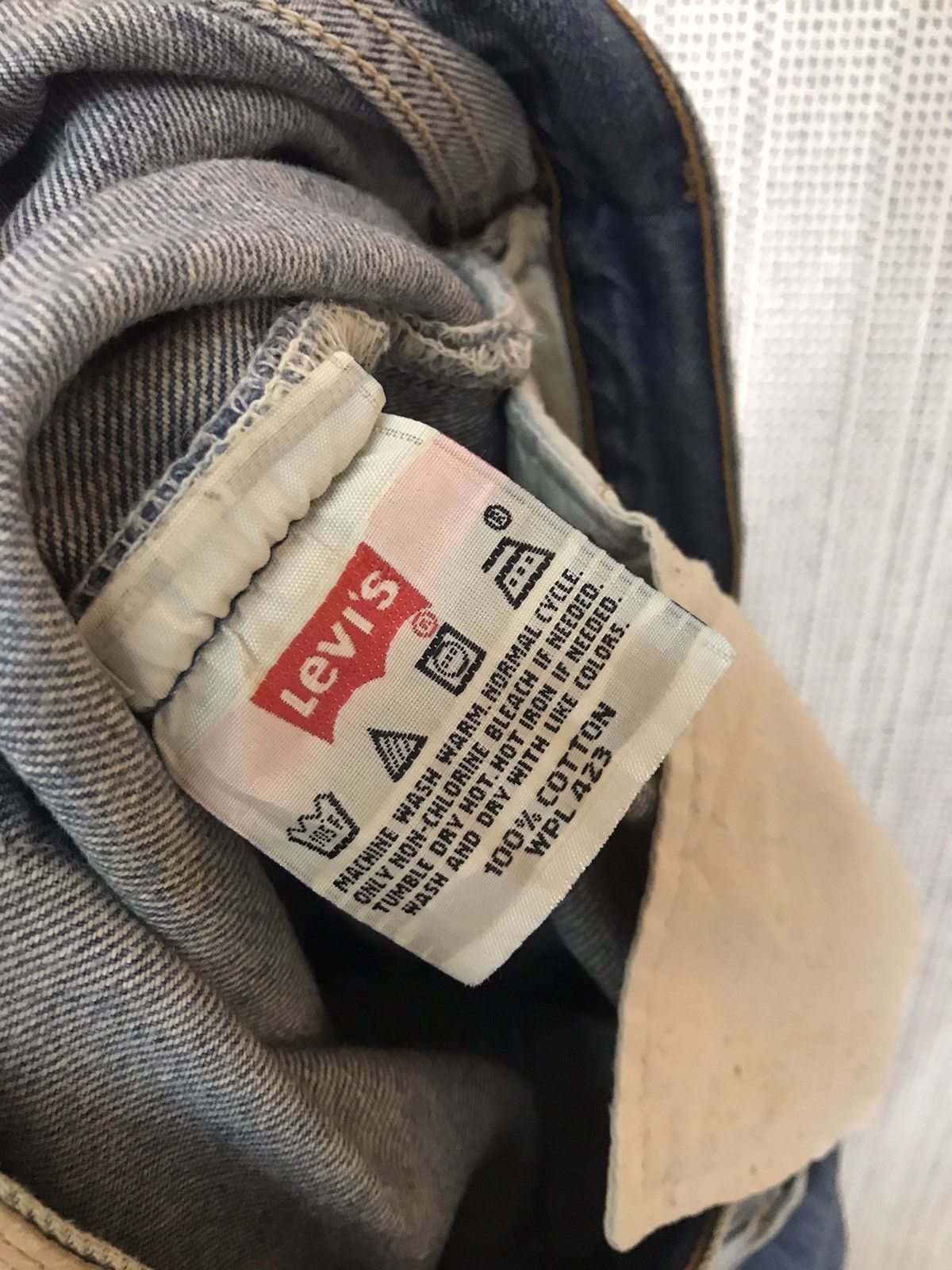 Levi's × Vintage ‼️VTG 90s LEVIS 501 DISTRESSED DENIM NICE DESIGN Size US 34 / EU 50 - 11 Thumbnail
