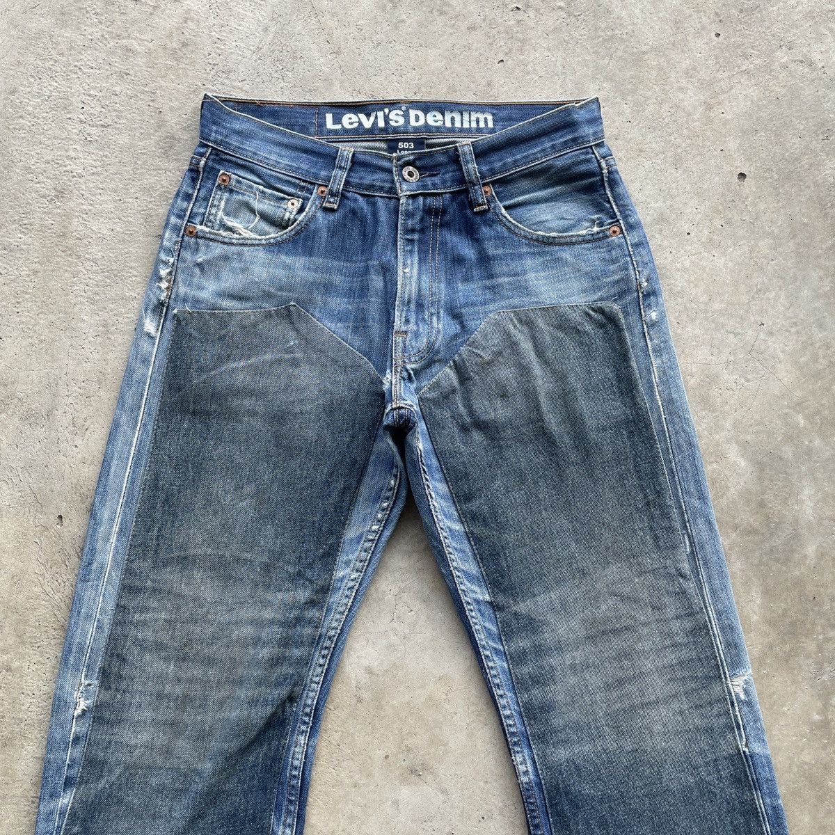 Levi's × Levi's Vintage Clothing W28x32🔥 Vintage Levi’s 503 Faded Custom Denim Jeans Pants Size US 28 / EU 44 - 3 Thumbnail