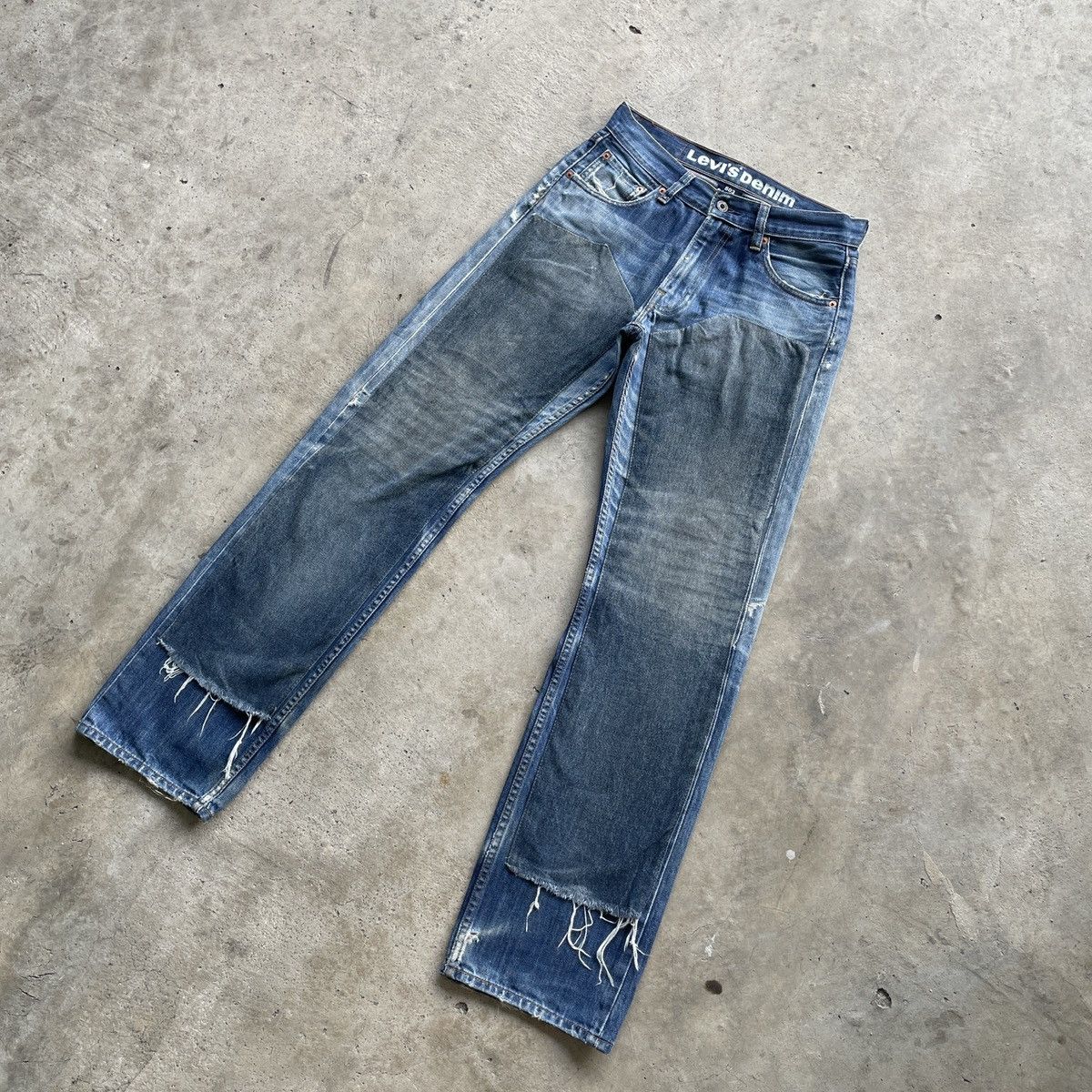 Levi's × Levi's Vintage Clothing W28x32🔥 Vintage Levi’s 503 Faded Custom Denim Jeans Pants Size US 28 / EU 44 - 2 Thumbnail