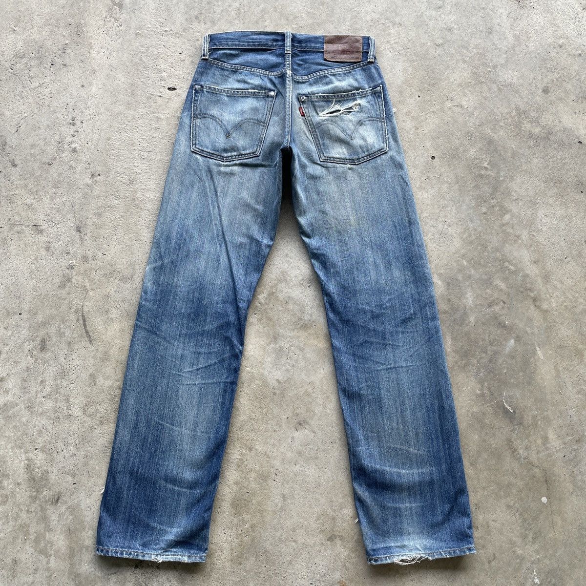 Levi's × Levi's Vintage Clothing W28x32🔥 Vintage Levi’s 503 Faded Custom Denim Jeans Pants Size US 28 / EU 44 - 14 Thumbnail