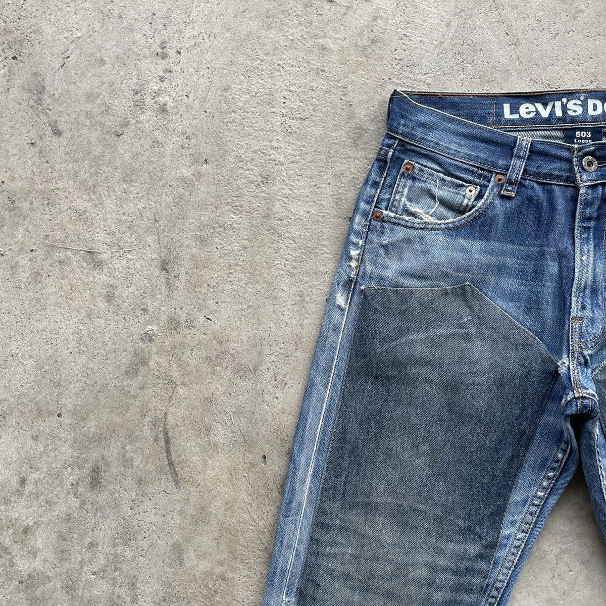 Levi's × Levi's Vintage Clothing W28x32🔥 Vintage Levi’s 503 Faded Custom Denim Jeans Pants Size US 28 / EU 44 - 5 Thumbnail