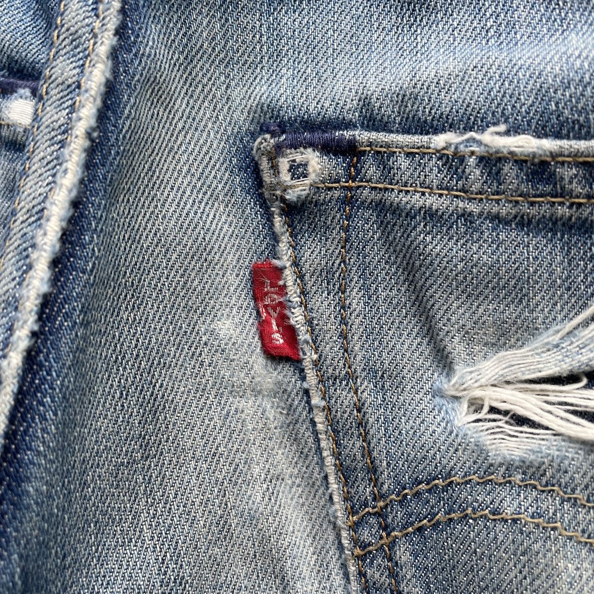 Levi's × Levi's Vintage Clothing W28x32🔥 Vintage Levi’s 503 Faded Custom Denim Jeans Pants Size US 28 / EU 44 - 10 Thumbnail