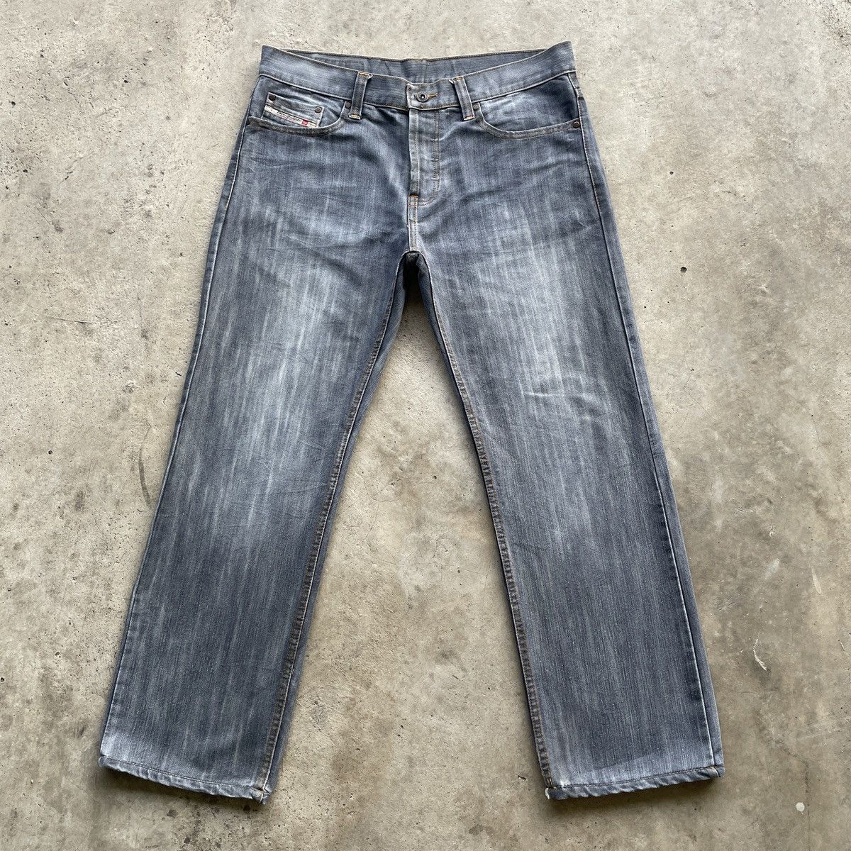 Diesel Vintage Diesel Industry Faded Denim Jeans Pants W34x29.5 Size US 34 / EU 50 - 1 Thumbnail
