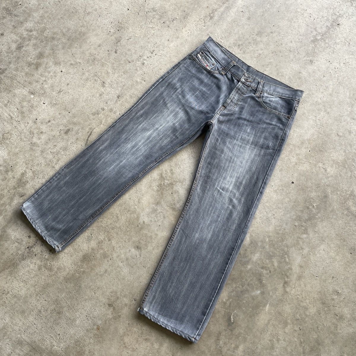 Diesel Vintage Diesel Industry Faded Denim Jeans Pants W34x29.5 Size US 34 / EU 50 - 2 Thumbnail