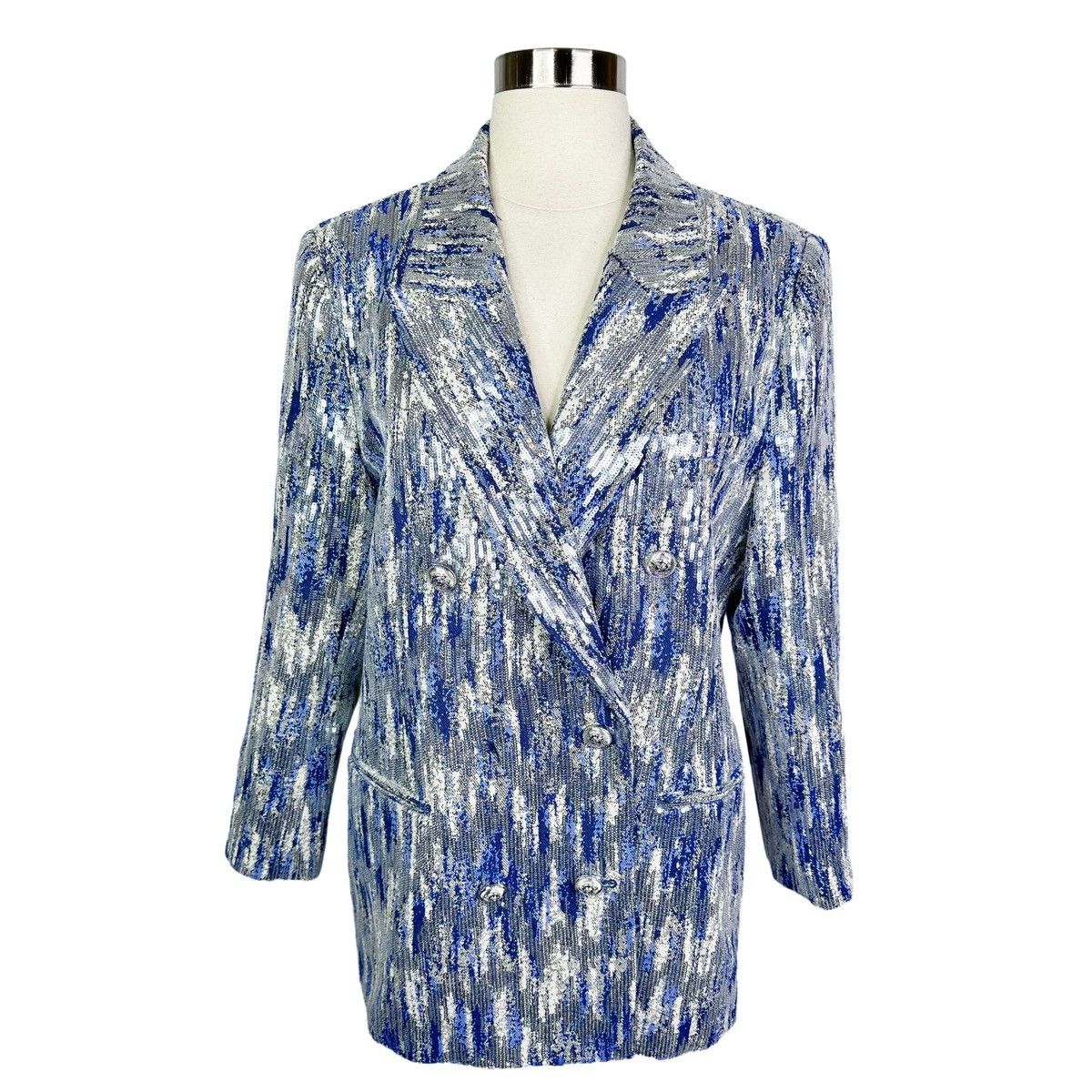 Derek Lam 10 Crosby × Designer Derek Lam 10 Crosby Walter Sequined Double-Breasted Jacket Size XL / US 12-14 / IT 48-50 - 2 Thumbnail