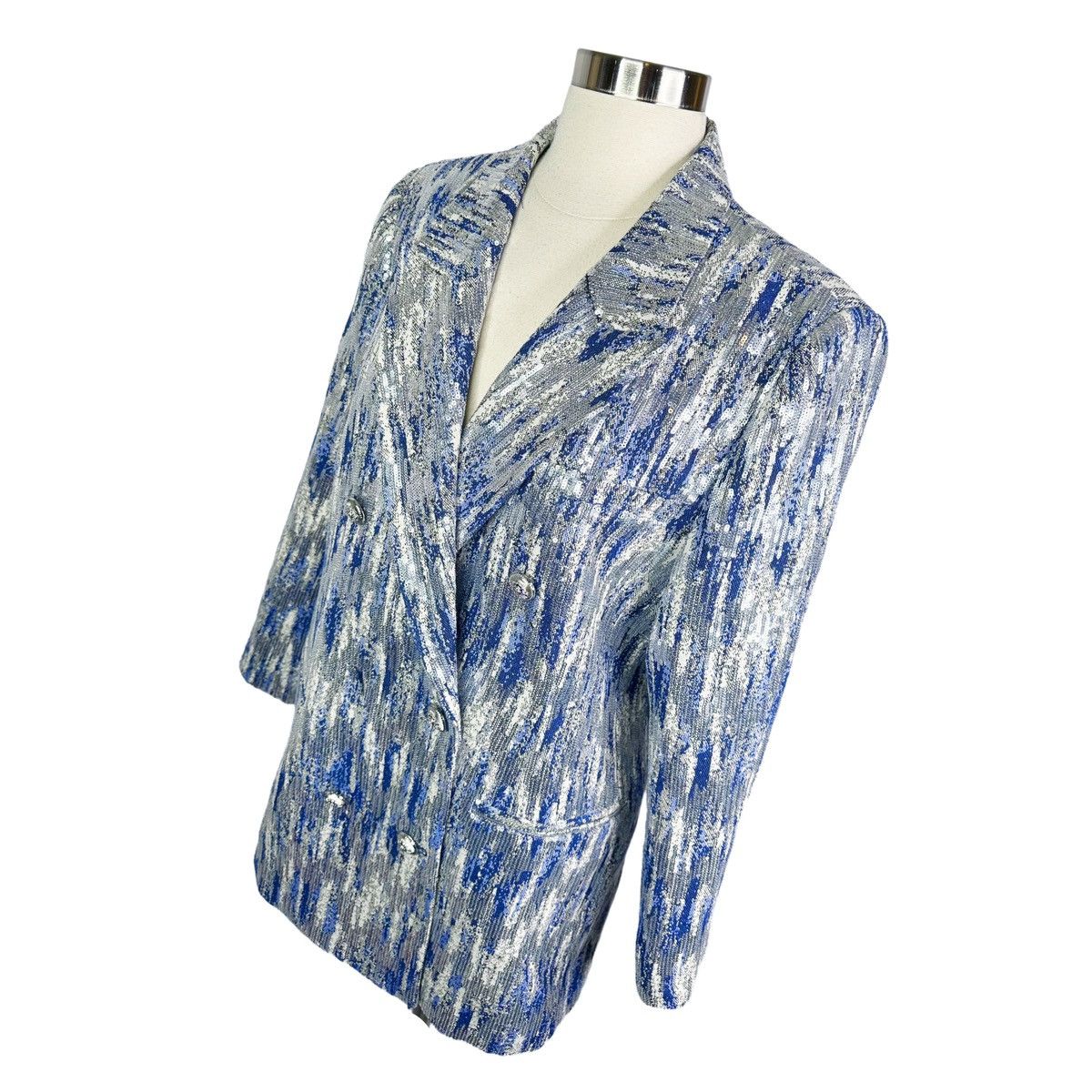 Derek Lam 10 Crosby × Designer Derek Lam 10 Crosby Walter Sequined Double-Breasted Jacket Size XL / US 12-14 / IT 48-50 - 4 Thumbnail