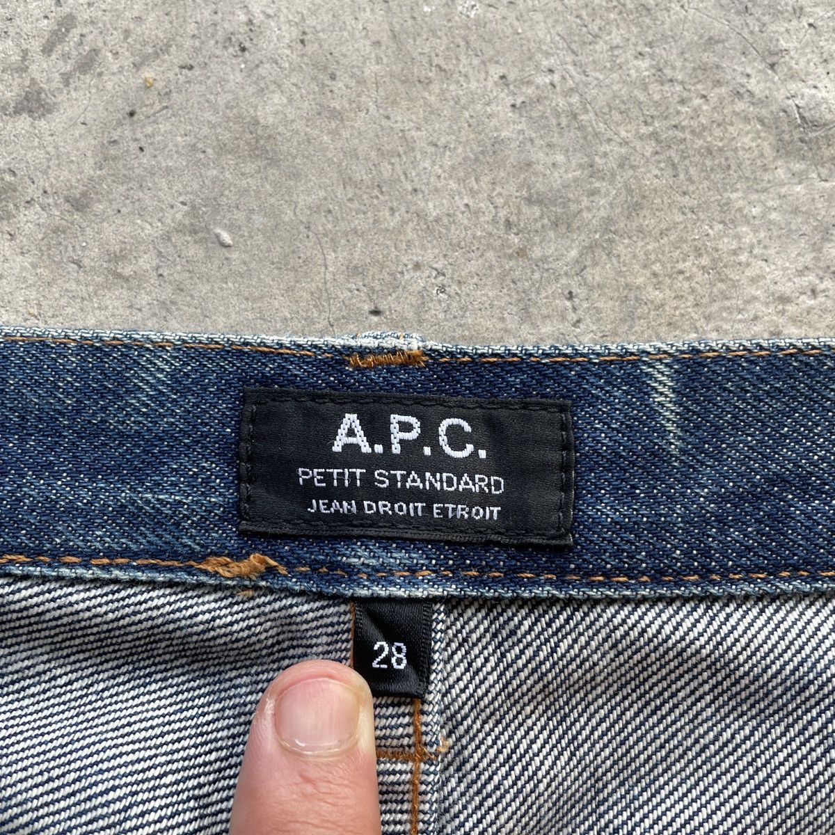 A.P.C. × Vintage Vintage A.P.C Petit Standard Fly Buttons Denim Jeans Pants Size US 28 / EU 44 - 9 Thumbnail