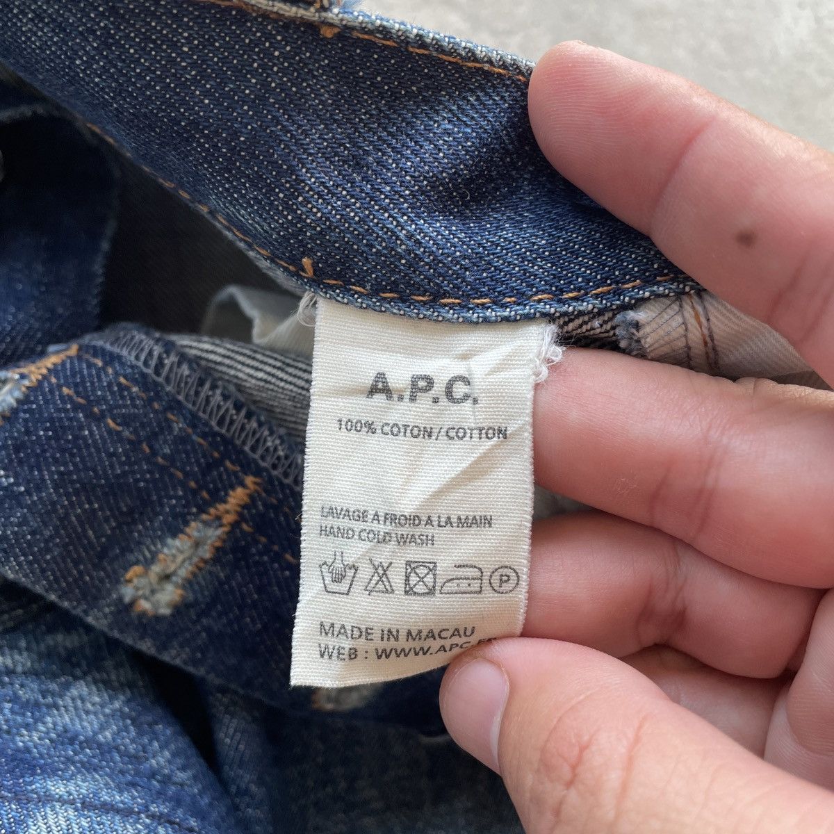 A.P.C. × Vintage Vintage A.P.C Petit Standard Fly Buttons Denim Jeans Pants Size US 28 / EU 44 - 10 Thumbnail