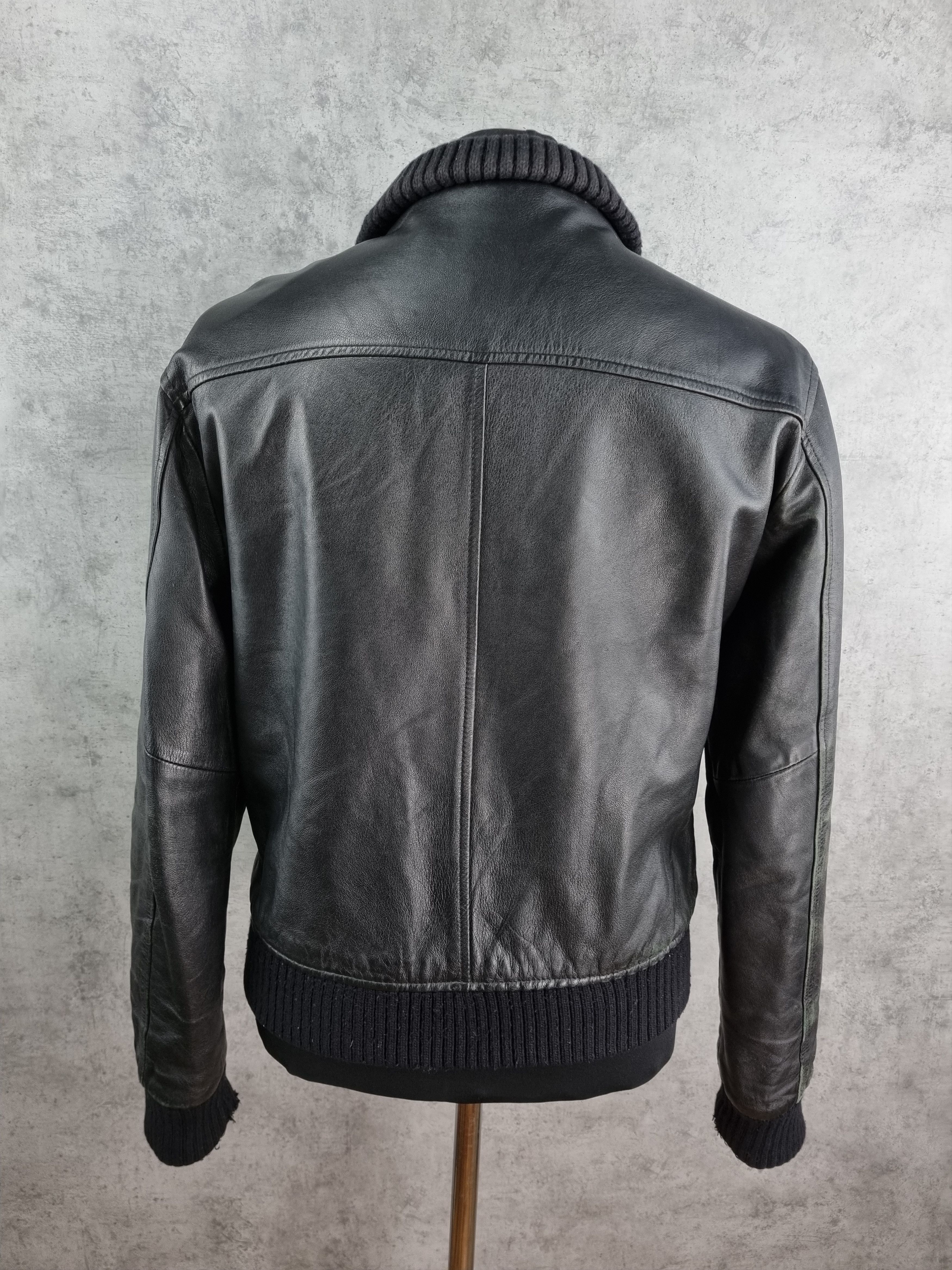 Genuine Leather Leather Biker MultiPockets Jacket Made in Italy GUCCI style Size US M / EU 48-50 / 2 - 6 Thumbnail