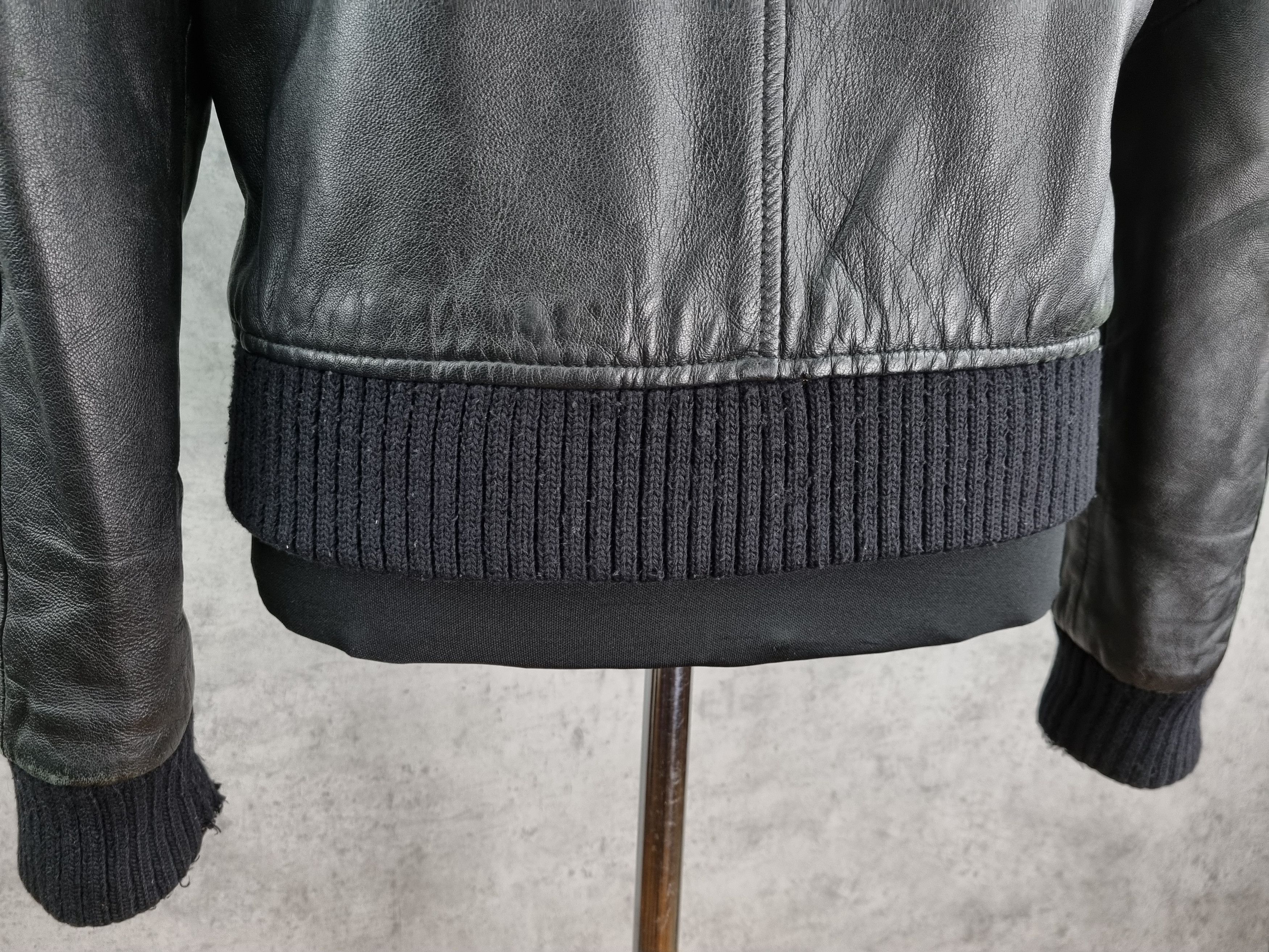Genuine Leather Leather Biker MultiPockets Jacket Made in Italy GUCCI style Size US M / EU 48-50 / 2 - 11 Thumbnail