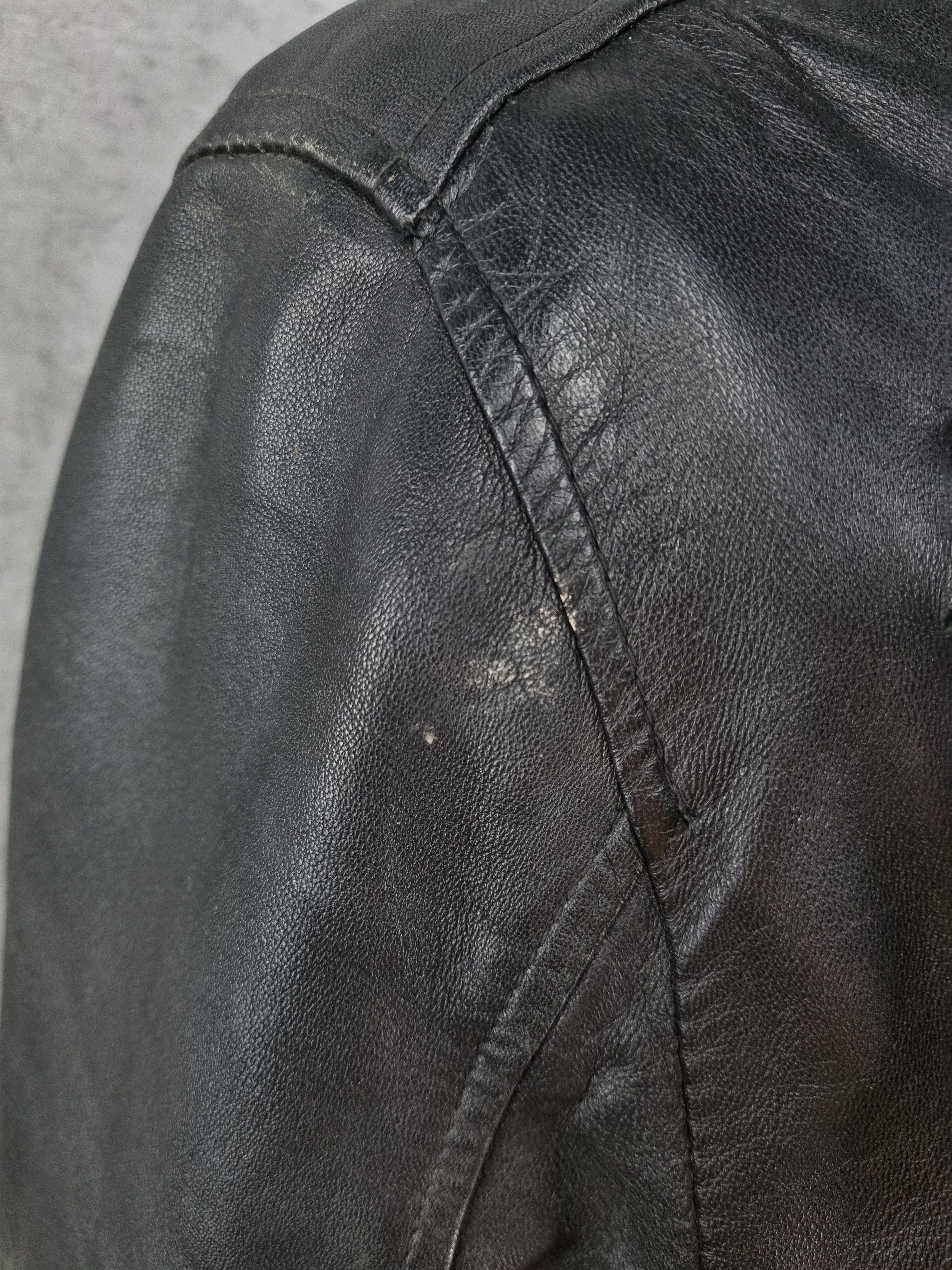 Genuine Leather Leather Biker MultiPockets Jacket Made in Italy GUCCI style Size US M / EU 48-50 / 2 - 13 Thumbnail