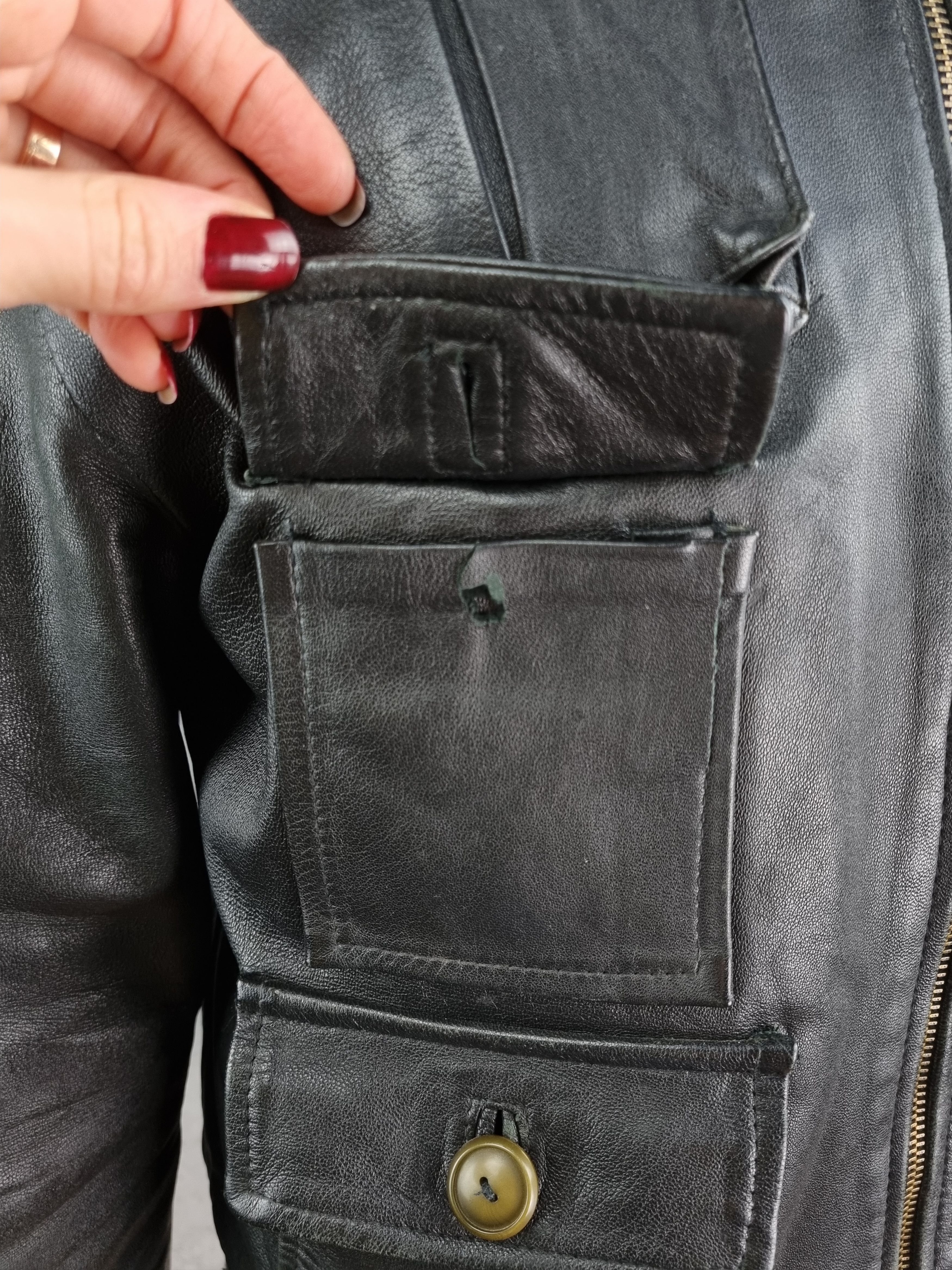Genuine Leather Leather Biker MultiPockets Jacket Made in Italy GUCCI style Size US M / EU 48-50 / 2 - 17 Thumbnail