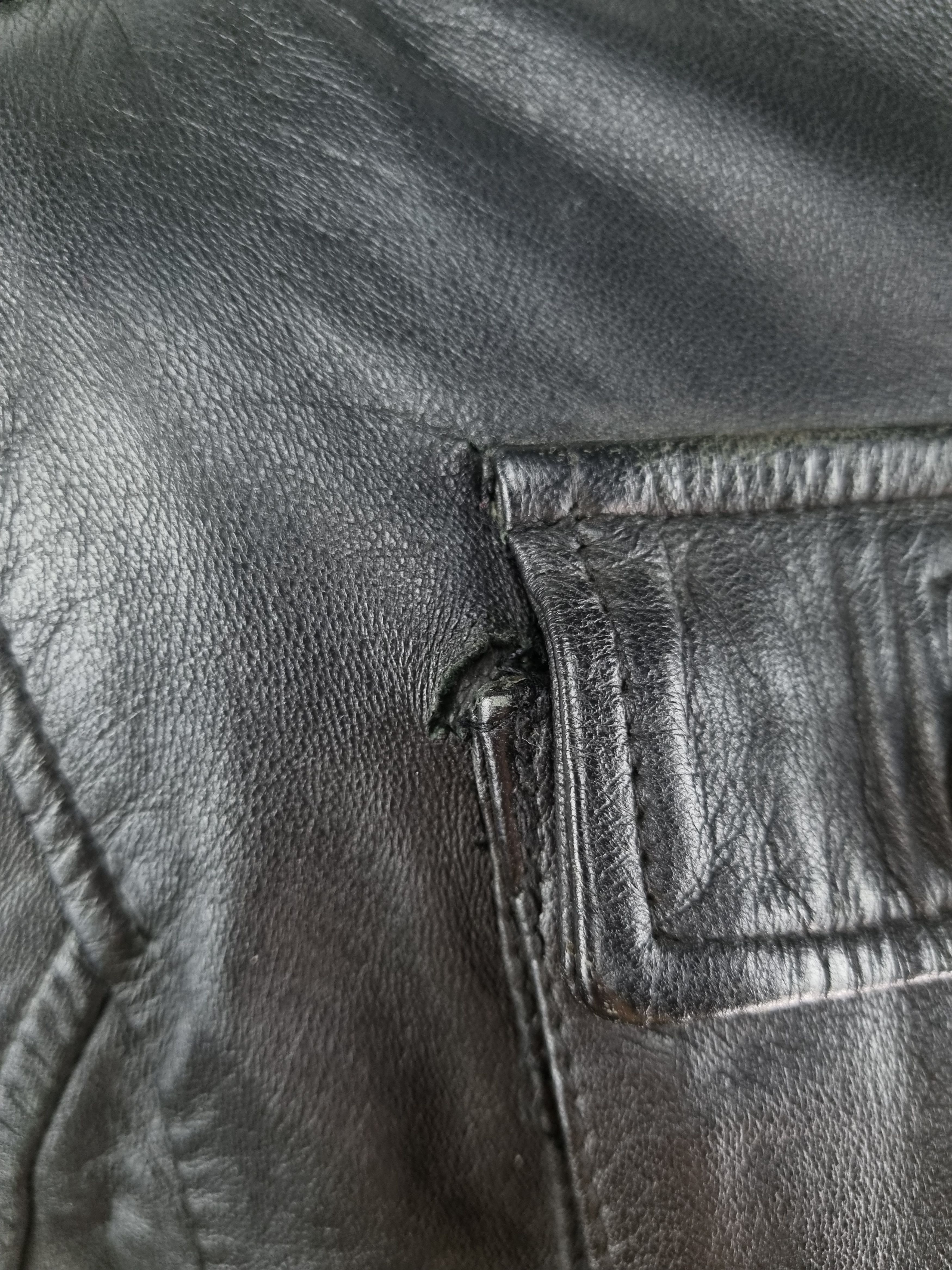 Genuine Leather Leather Biker MultiPockets Jacket Made in Italy GUCCI style Size US M / EU 48-50 / 2 - 14 Thumbnail