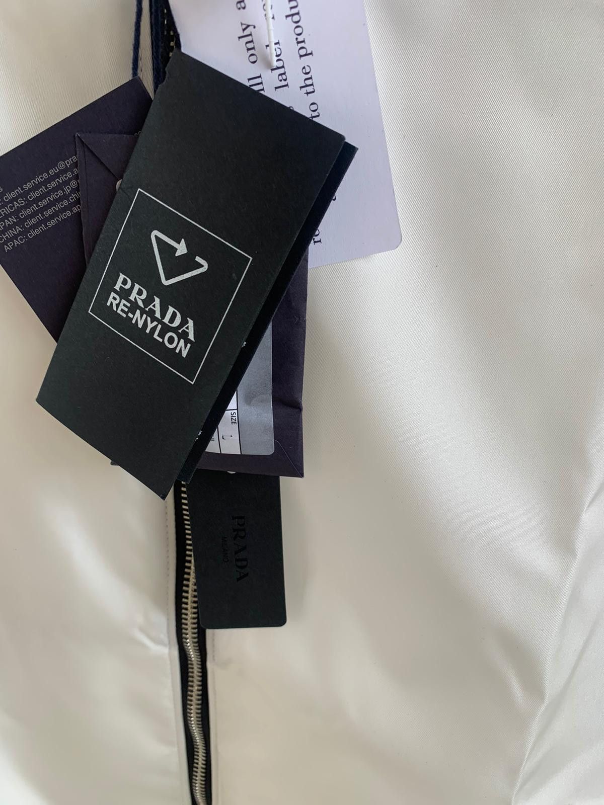 Prada Re Nylon Jacket in White Size US S / EU 44-46 / 1 - 5 Thumbnail