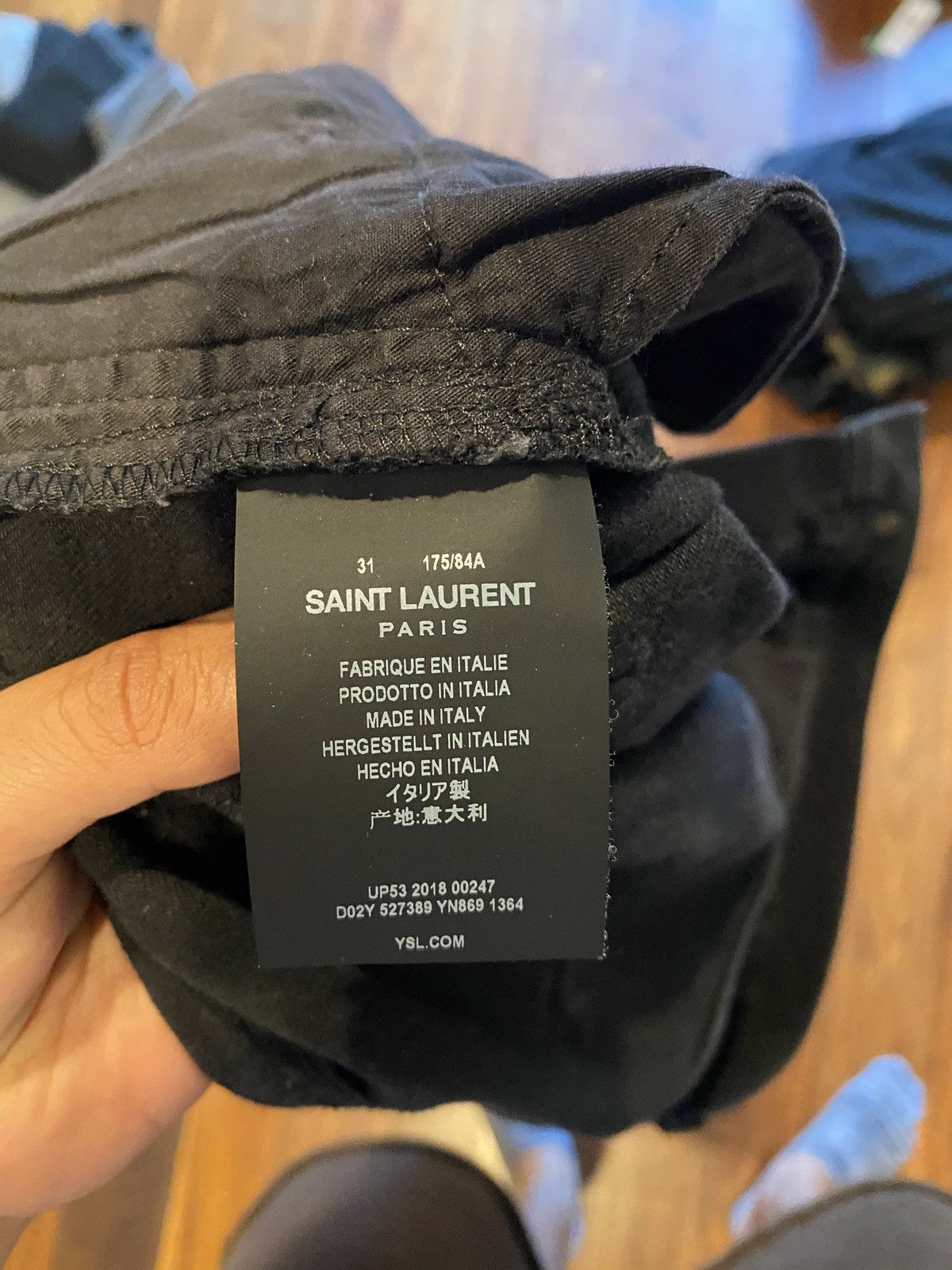Saint Laurent Paris Low Rise Skinny Jean Size US 31 - 2 Thumbnail