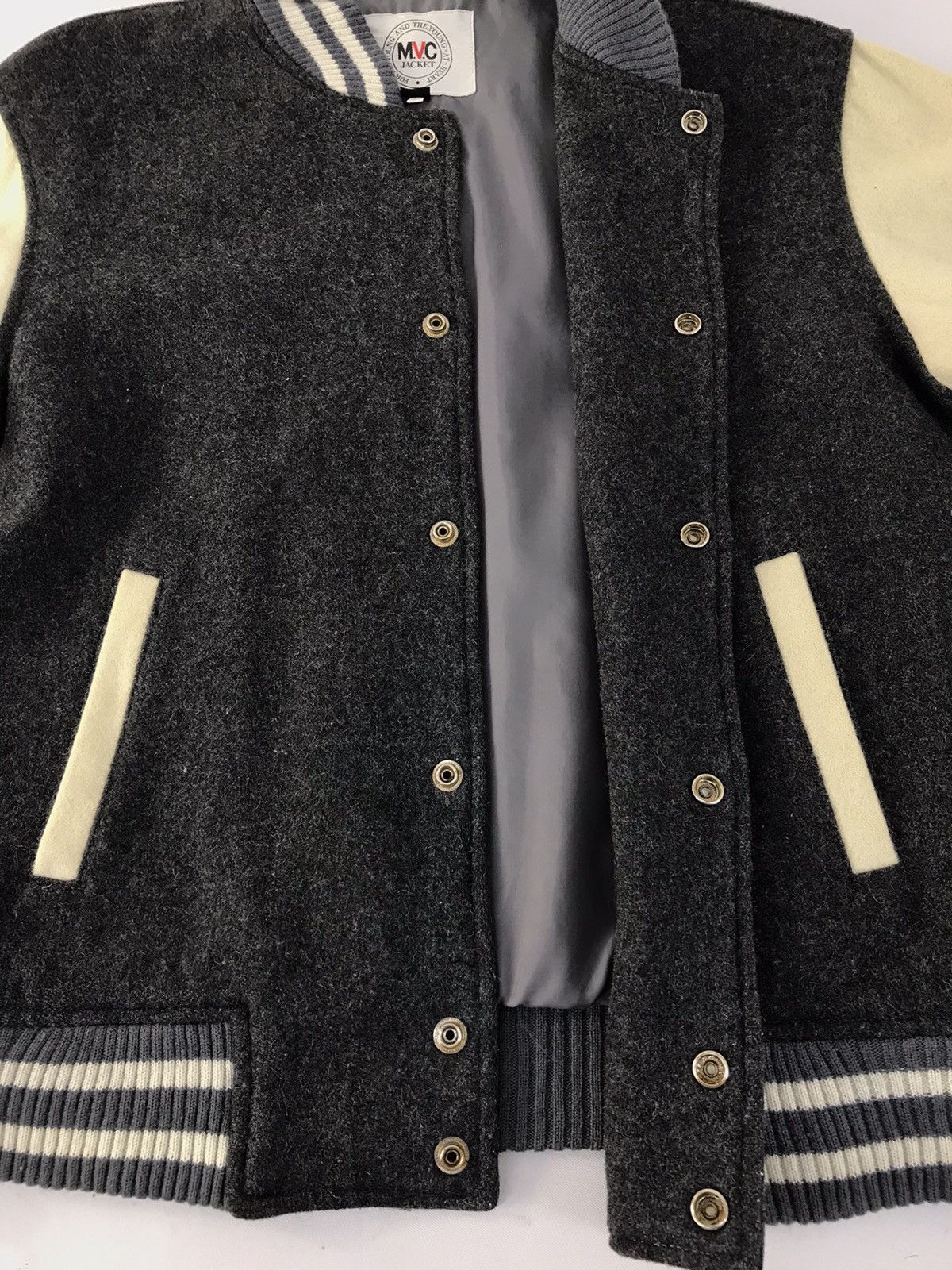 Japanese Brand Vintage Varsity Mvc Jacket Wool Snap Button Style Size US M / EU 48-50 / 2 - 6 Thumbnail