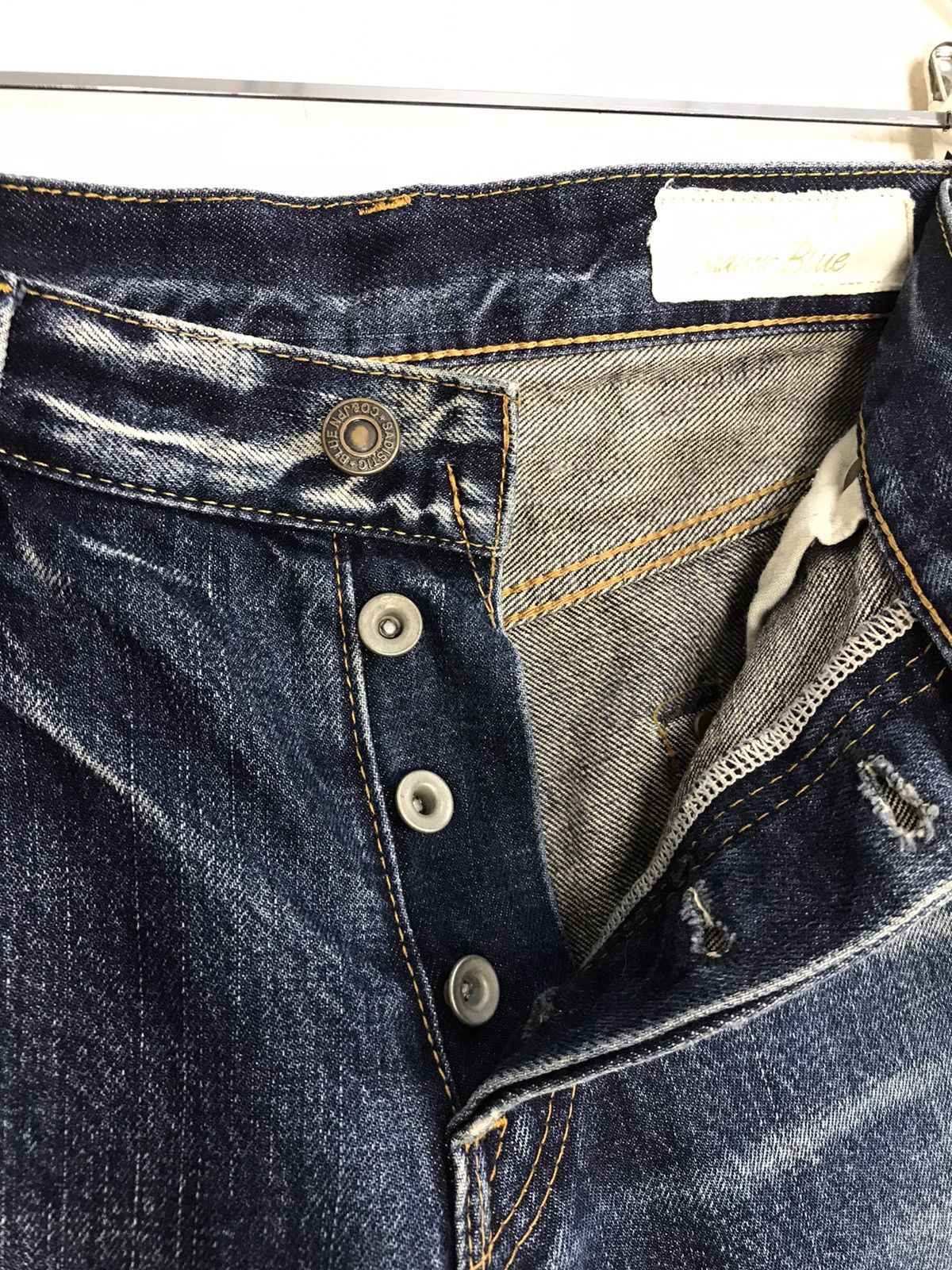 Japanese Brand Sadistic Blue Indigo Blue Denim Style Size US 33 - 9 Thumbnail