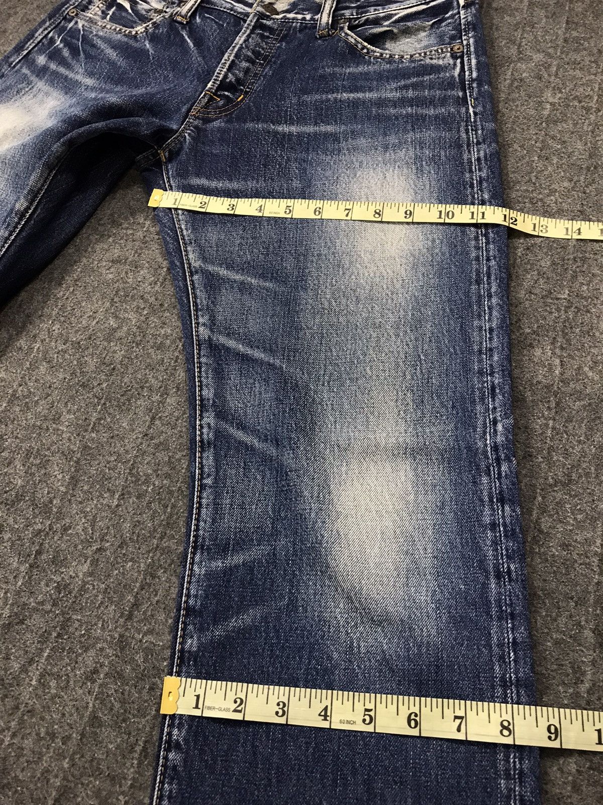 Japanese Brand Sadistic Blue Indigo Blue Denim Style Size US 33 - 18 Thumbnail