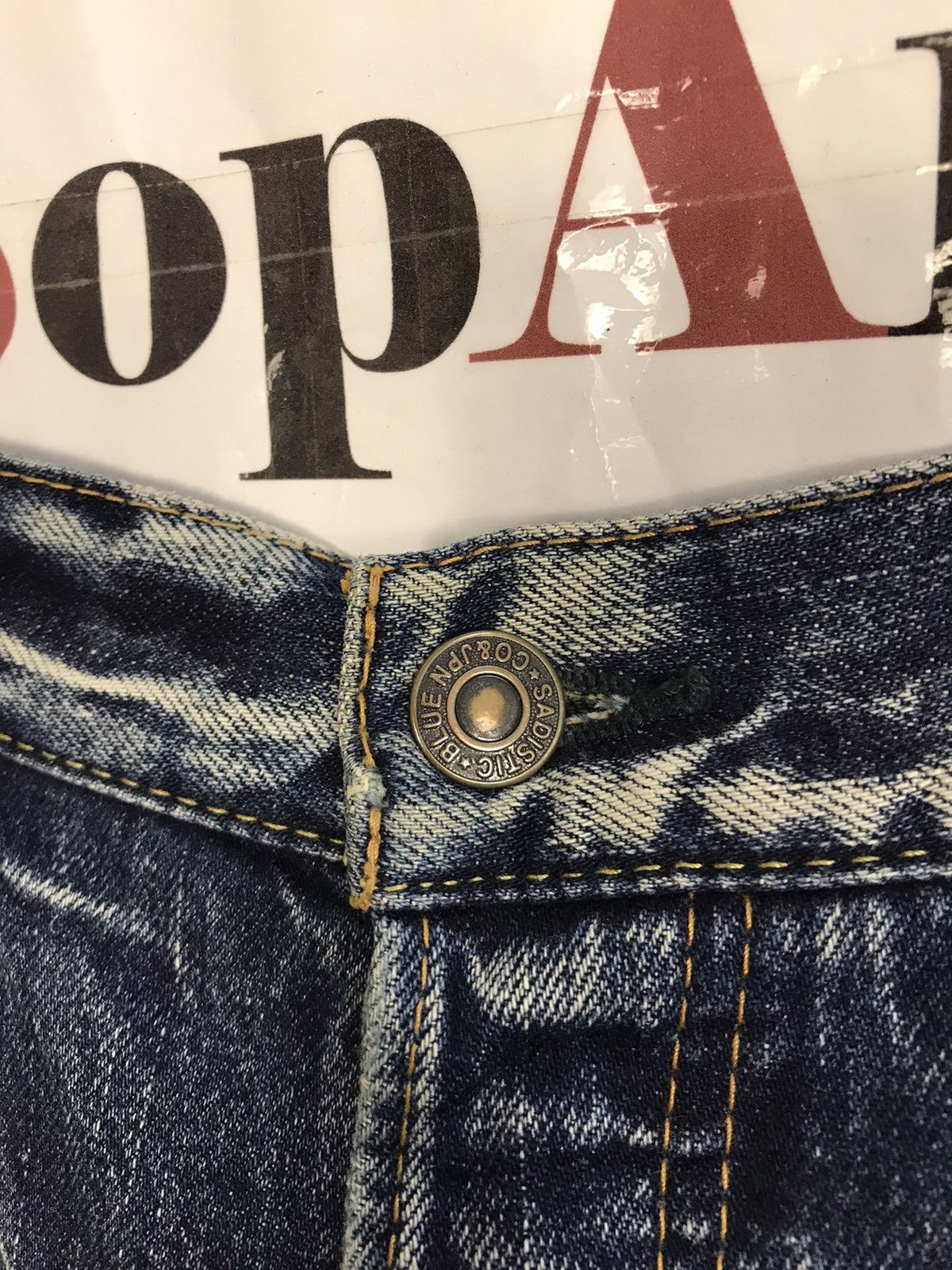 Japanese Brand Sadistic Blue Indigo Blue Denim Style Size US 33 - 7 Thumbnail