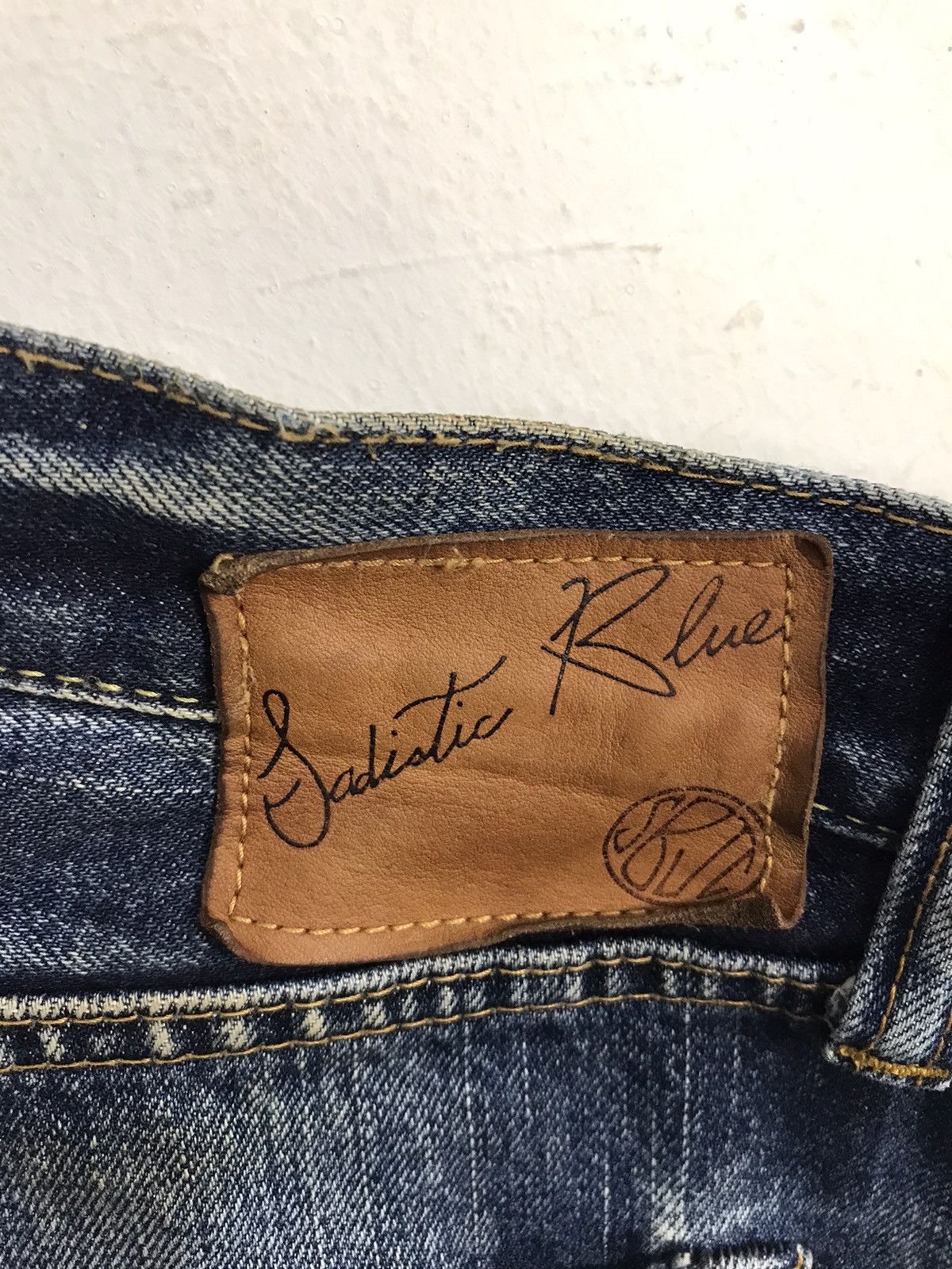 Japanese Brand Sadistic Blue Indigo Blue Denim Style Size US 33 - 13 Thumbnail