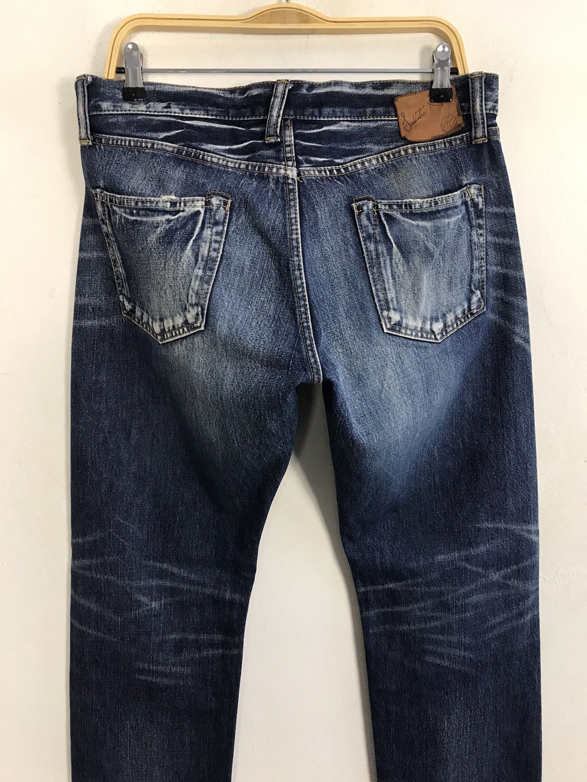 Japanese Brand Sadistic Blue Indigo Blue Denim Style Size US 33 - 10 Thumbnail